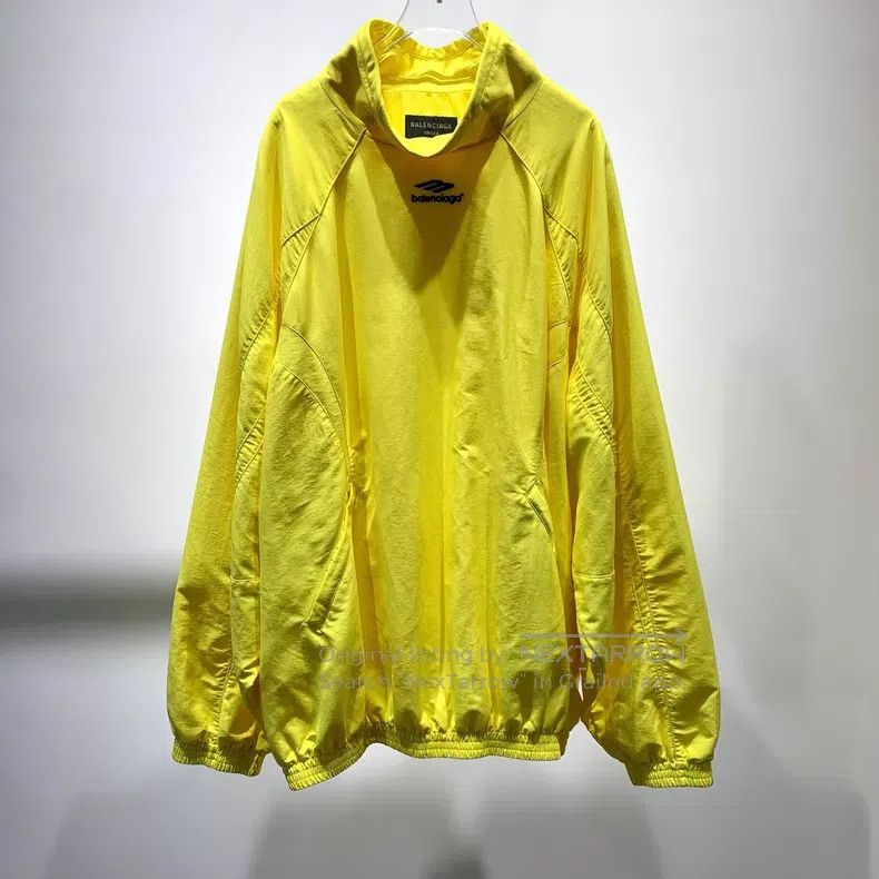 Balenciaga Balenciaga Solid High Neck Raglan Sleeve Long Sleeve Jacke Size US S / EU 44-46 / 1 - 1 Thumbnail