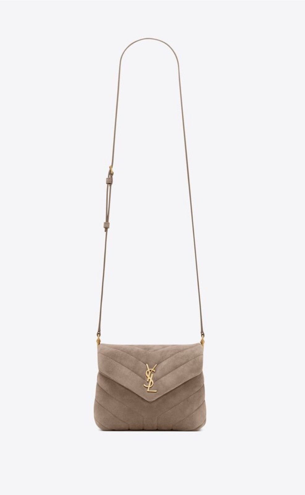 Saint Laurent Paris o1b1hav110824 Size: OS/ Toy Quilted Suede Bag in Brown Size ONE SIZE - 1 Preview
