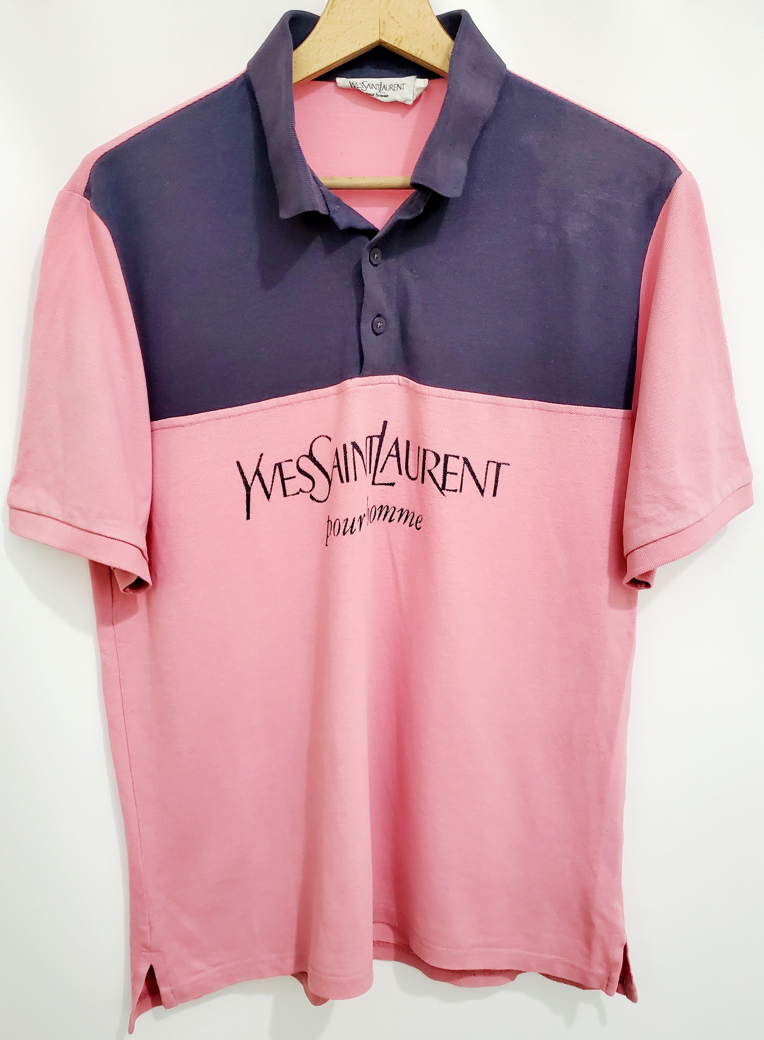 Vintage × Yves Saint Laurent Vintage Yves Saint Laurent big logo t-shirt size M Size US M / EU 48-50 / 2 - 1 Thumbnail