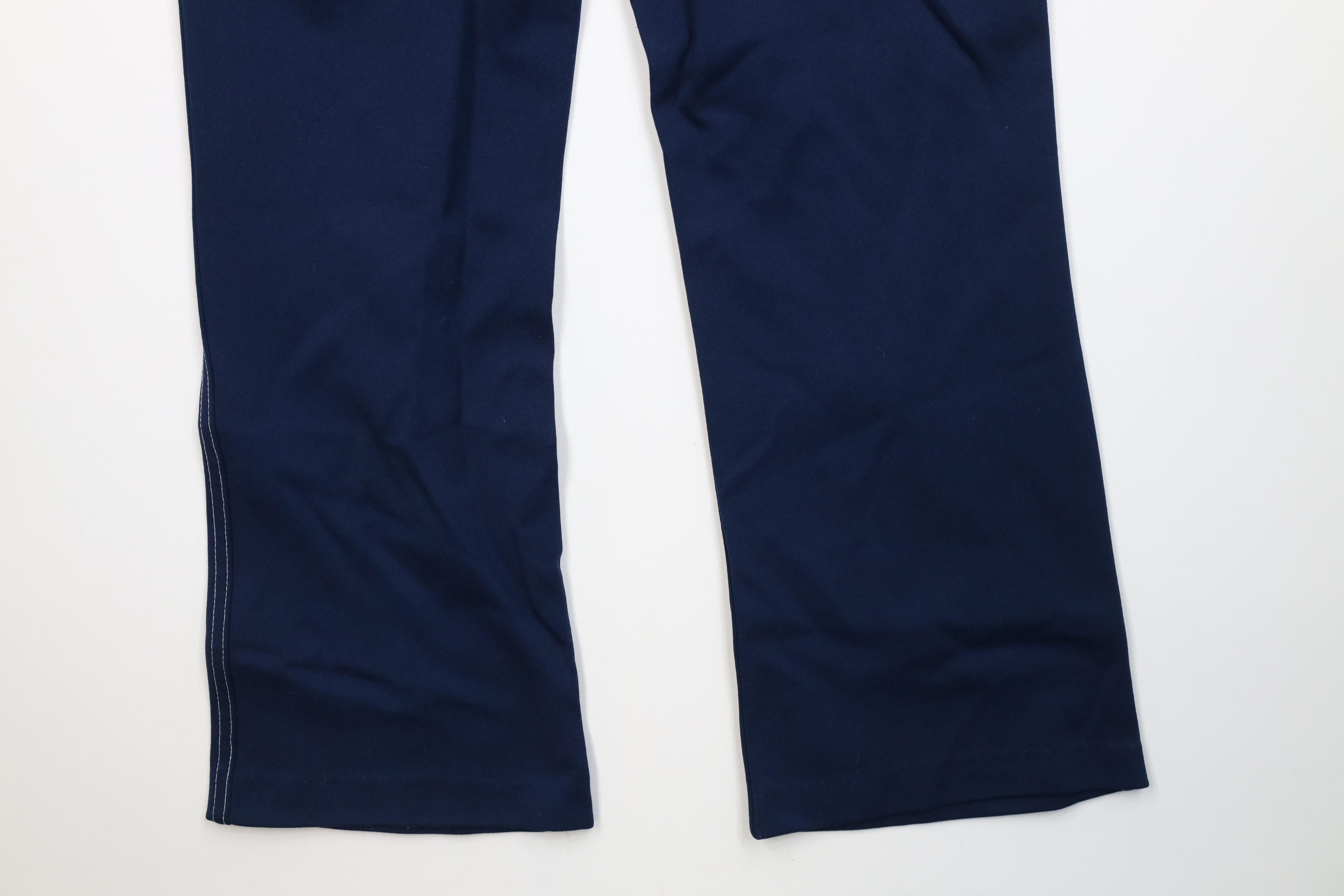 Vintage Vintage 70s Streetwear Flared Wide Leg Chino Pants Blue USA Size 26" / US 2 / IT 38 - 10 Thumbnail