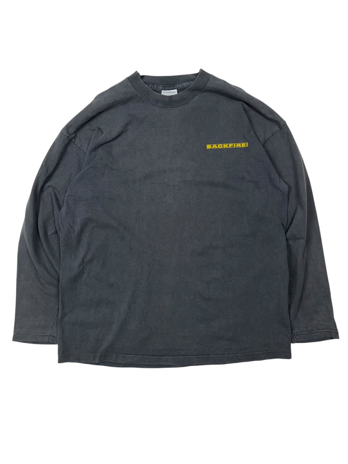 Band Tees Vintage 90s Backfire! Rebel 4 Life Hardcore Long Sleeve Size US XL / EU 56 / 4 - 2 Thumbnail