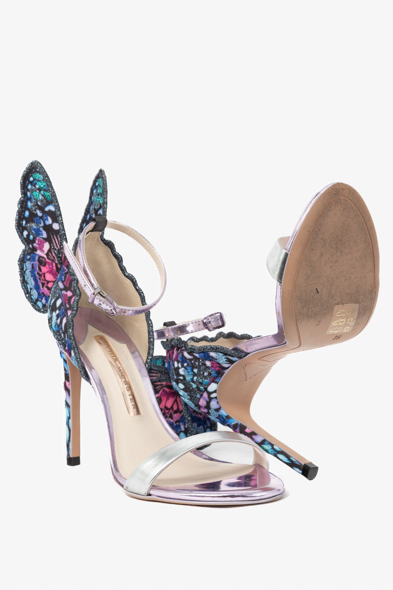 Sophia Webster Sophia Webster Chiara Embroidery Butterfly Sandals Size US 4.5 / IT 34.5 - 4 Thumbnail