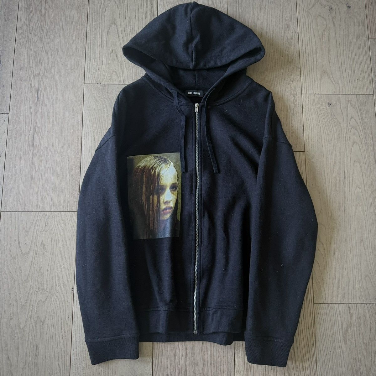 Raf Simons Christiane F Wet Hair Zip Hoodie | Grailed