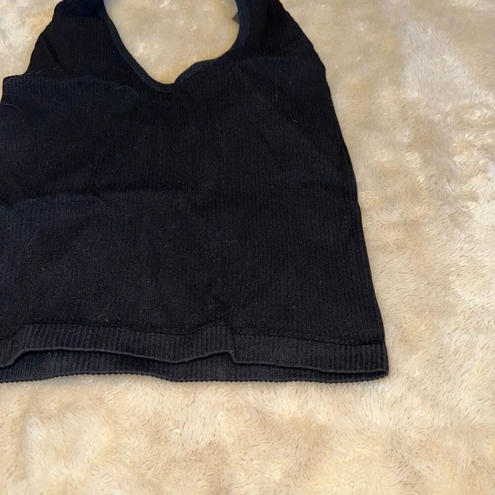 Other Out from Under Black Halter Ribbed Crop Top | Sz S Size S / US 4 / IT 40 - 3 Thumbnail