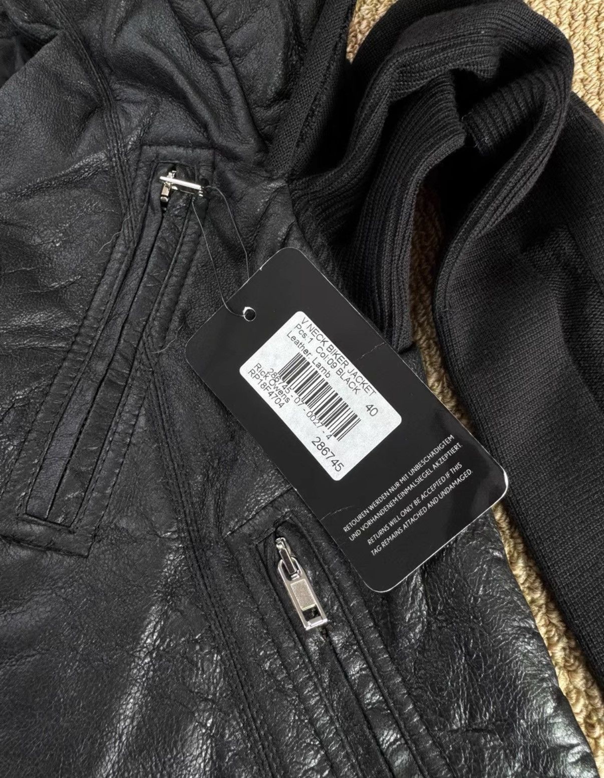 Rick Owens Rick Owens Women's Biker Leather Jacket K37 Size S / US 4 / IT 40 - 5 Thumbnail