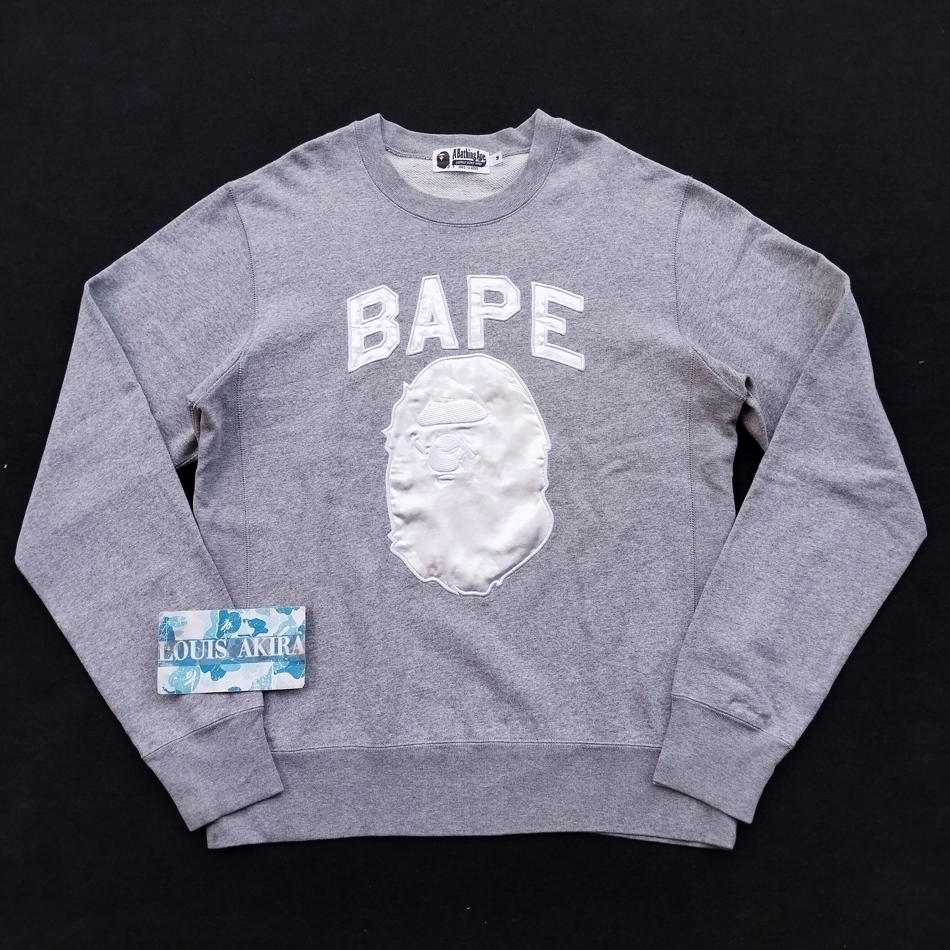 2015 Bape Satin Applique Crewneck
