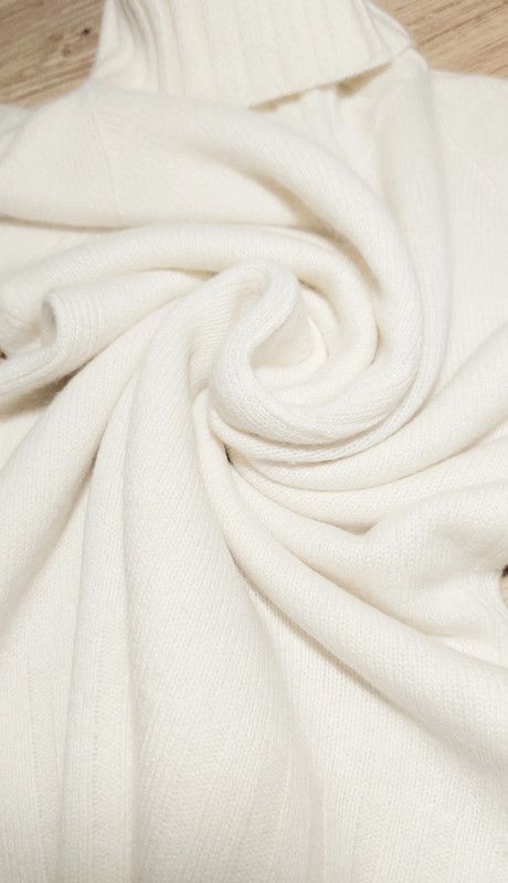Other 100% cashmere sweater turtleneck jumper ecru vintage Size XS / US 0-2 / IT 36-38 - 6 Thumbnail