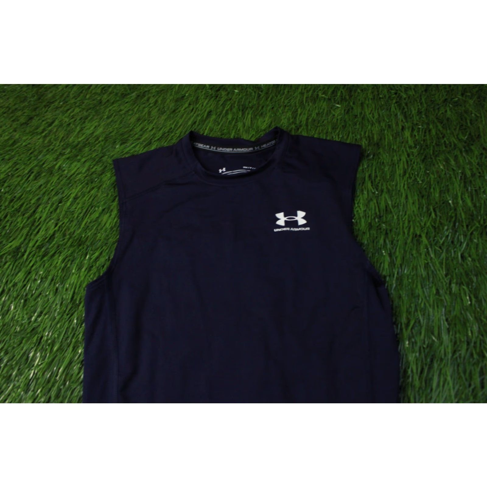 Under Armour Under Armour HeatGear Vest Shirt 2023 Men Size S Navy Blue Sleeveless Crossfit Base Layers Workout Jersey Vest Size US S / EU 44-46 / 1 - 3 Thumbnail