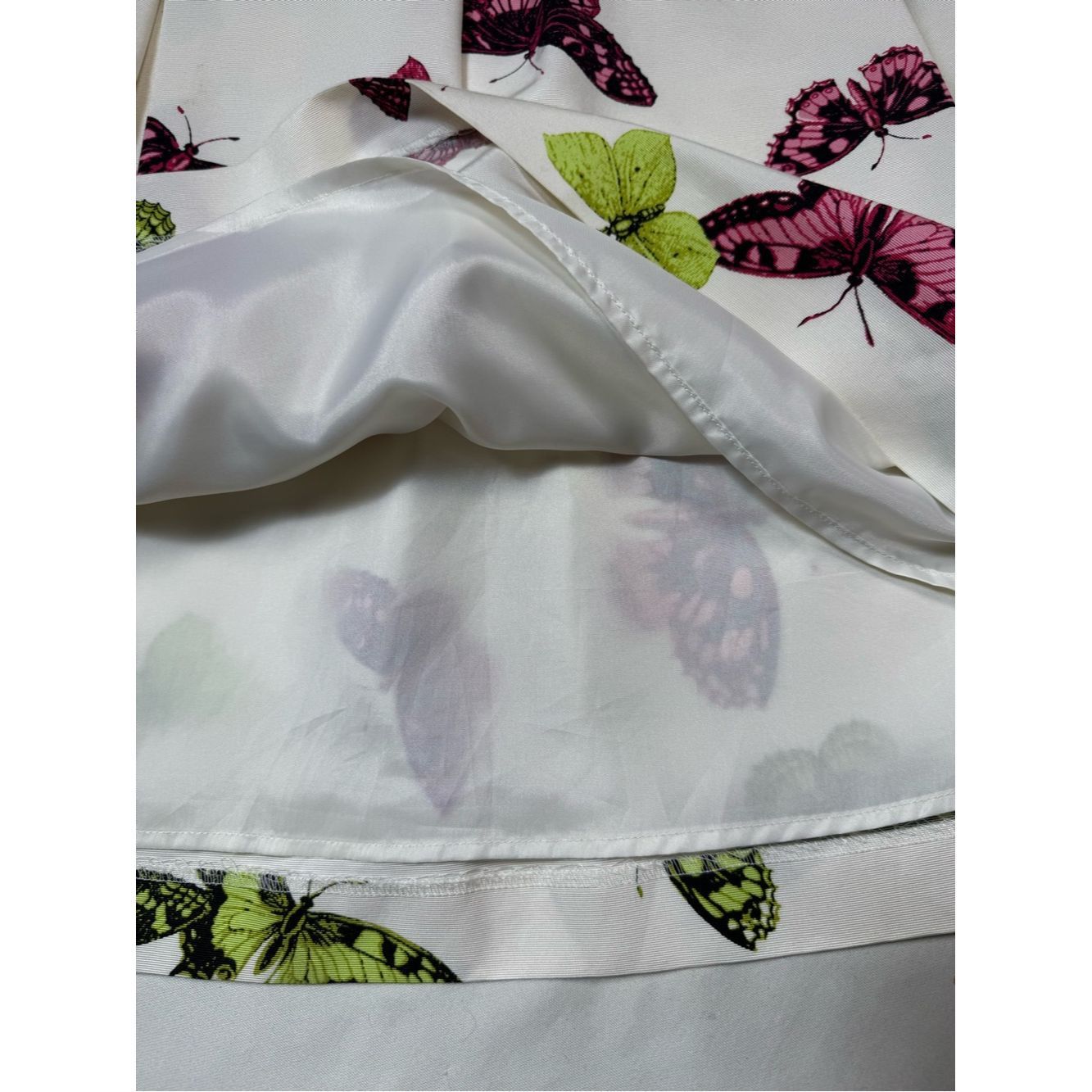 Talbots Talbots Butterfly Print A-Line Pleated Silk Cotton Blend Sk Size 30" / US 8 / IT 44 - 5 Thumbnail