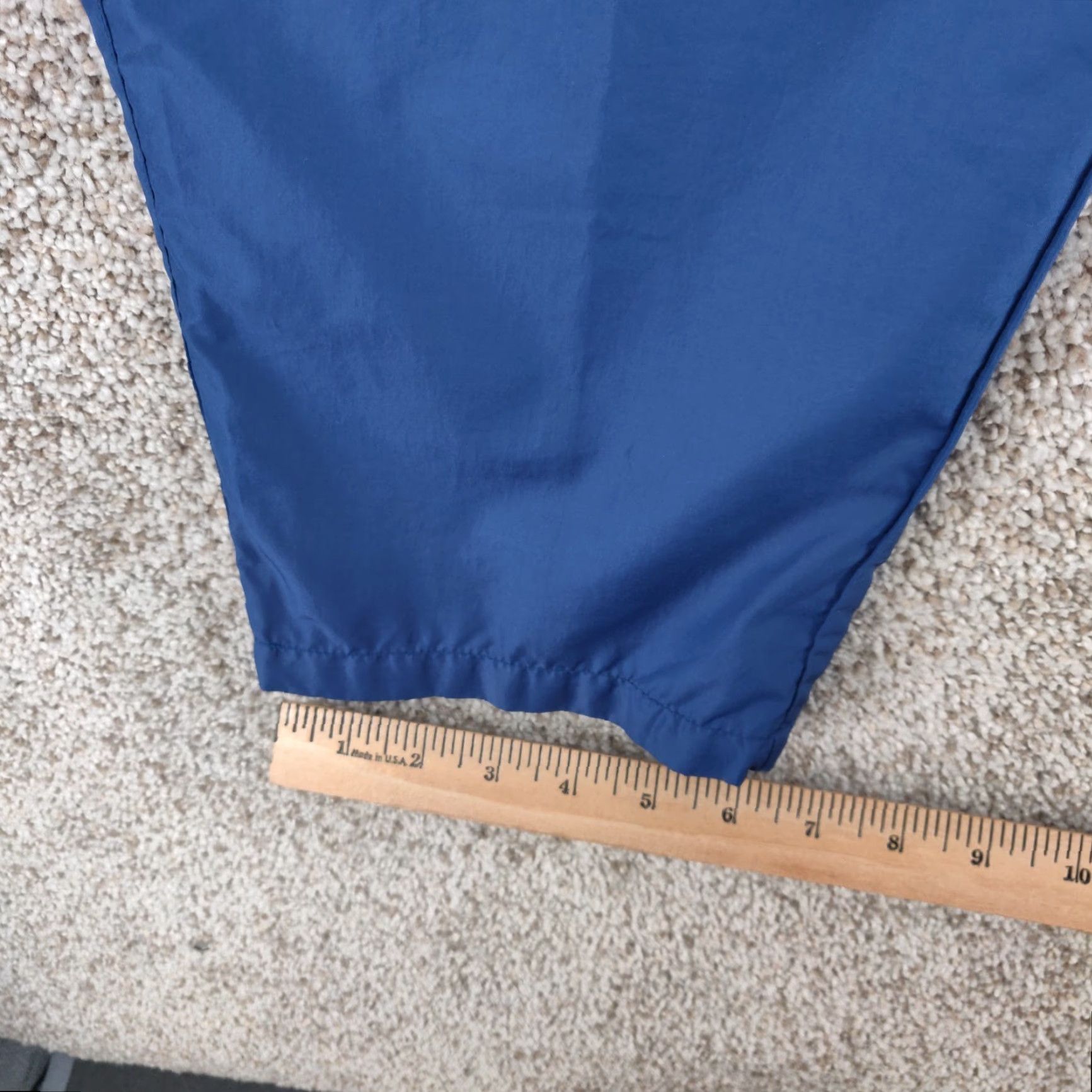 Nike VINTAGE Nike Pants Mens Large Blue Unlined Track Warmup Jogger Ankle Zip Y2k Size US 33 - 5 Thumbnail