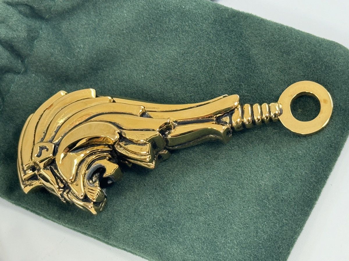 Japanese Brand × Other × Vintage VTG Rick Cameron Lion Key Chain 925 Sterling Silver 24k Gold Size ONE SIZE - 14 Thumbnail