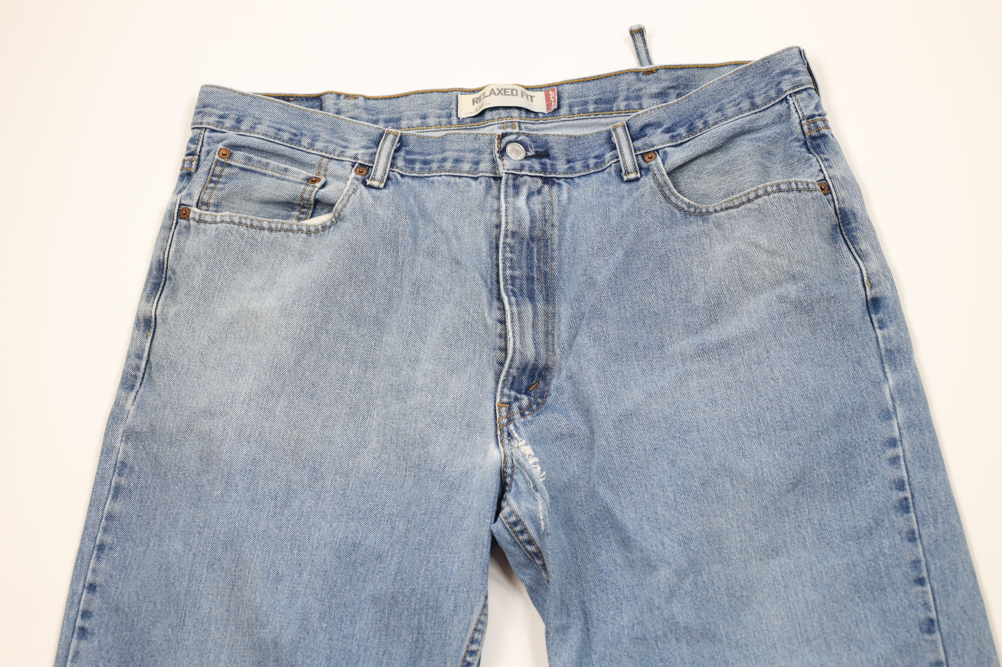 Levi's Vintage Y2K Levis 550 Relaxed Fit Wide Leg Denim Jeans Blue Size US 40 / EU 56 - 2 Thumbnail