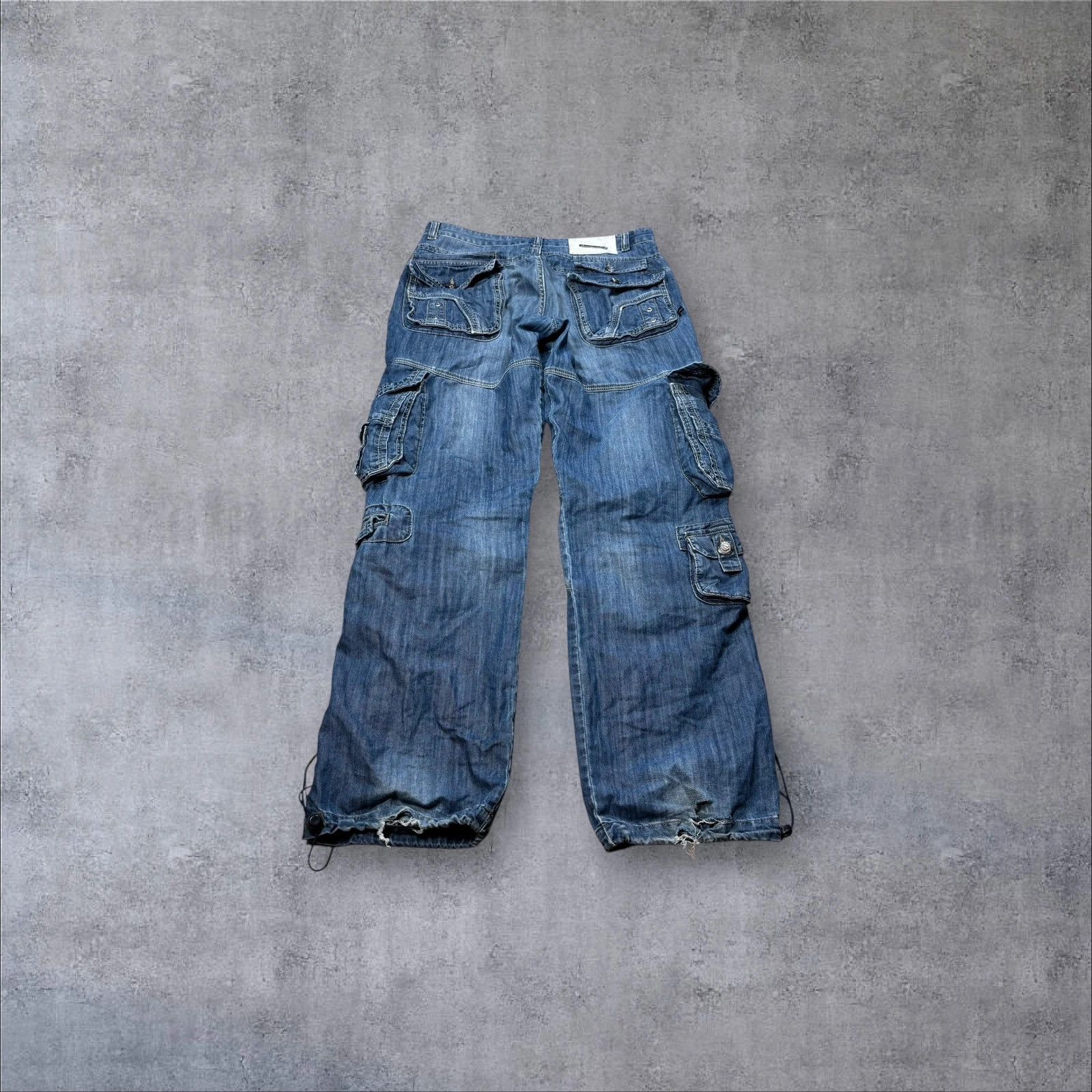 Japanese Brand Prodigy Multi-Pocket Cargo Jeans Size US 34 / EU 50 - 2 Thumbnail