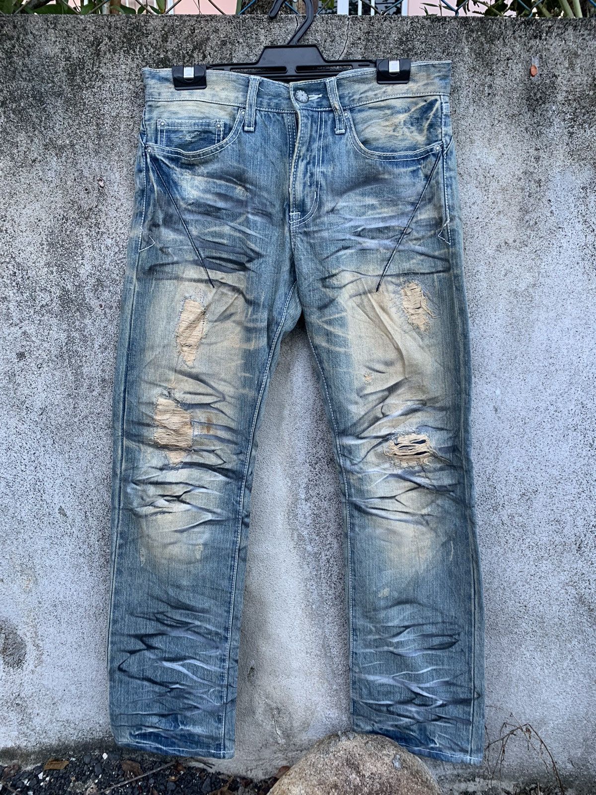 Distressed washed denim - Original factory made