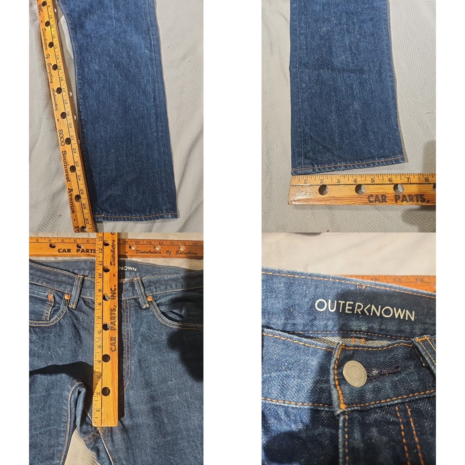 Levi's Levi's Outerknown Jeans Mens 34x30 Blue Denim Hemp Blend Western Pants Size US 34 / EU 50 - 8 Thumbnail