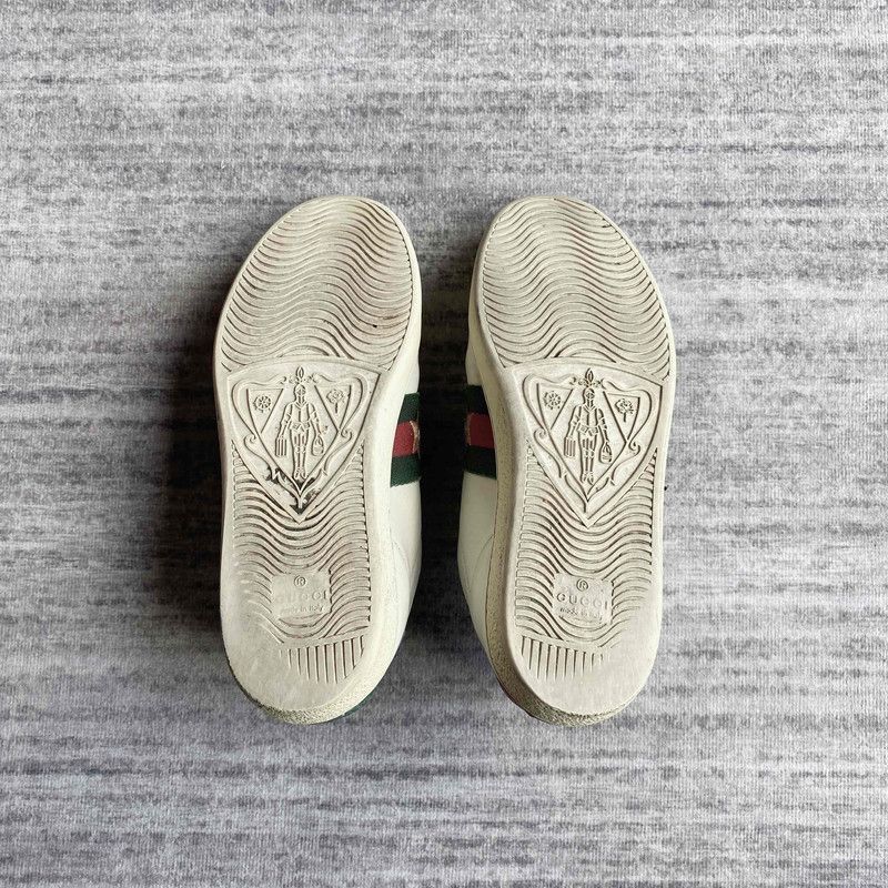 Gucci Gucci Ace Leather Pineapple Embroidered Sneakers - Size US 5 / IT 35 - 4 Thumbnail