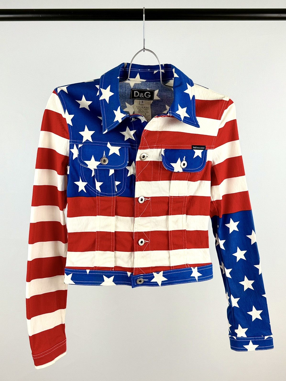 Dolce & Gabbana Dolce & Gabbana - 2000’s - Iconic - American Print - Jacket Size S / US 4 / IT 40 - 1 Thumbnail