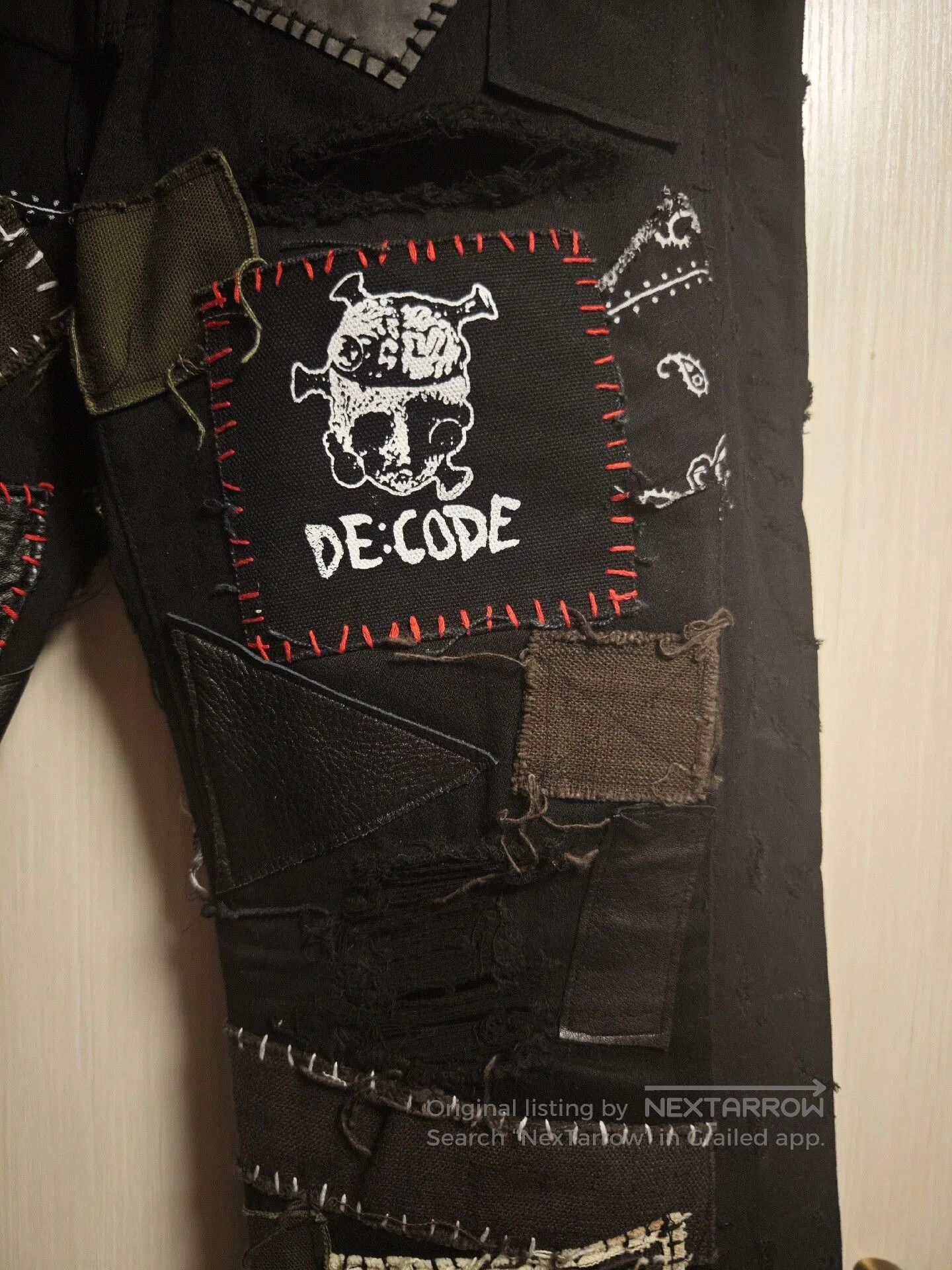 DEPARTMENT5 unique handmade patchwork punk pants. Size US 44 / EU 60 - 2 Thumbnail