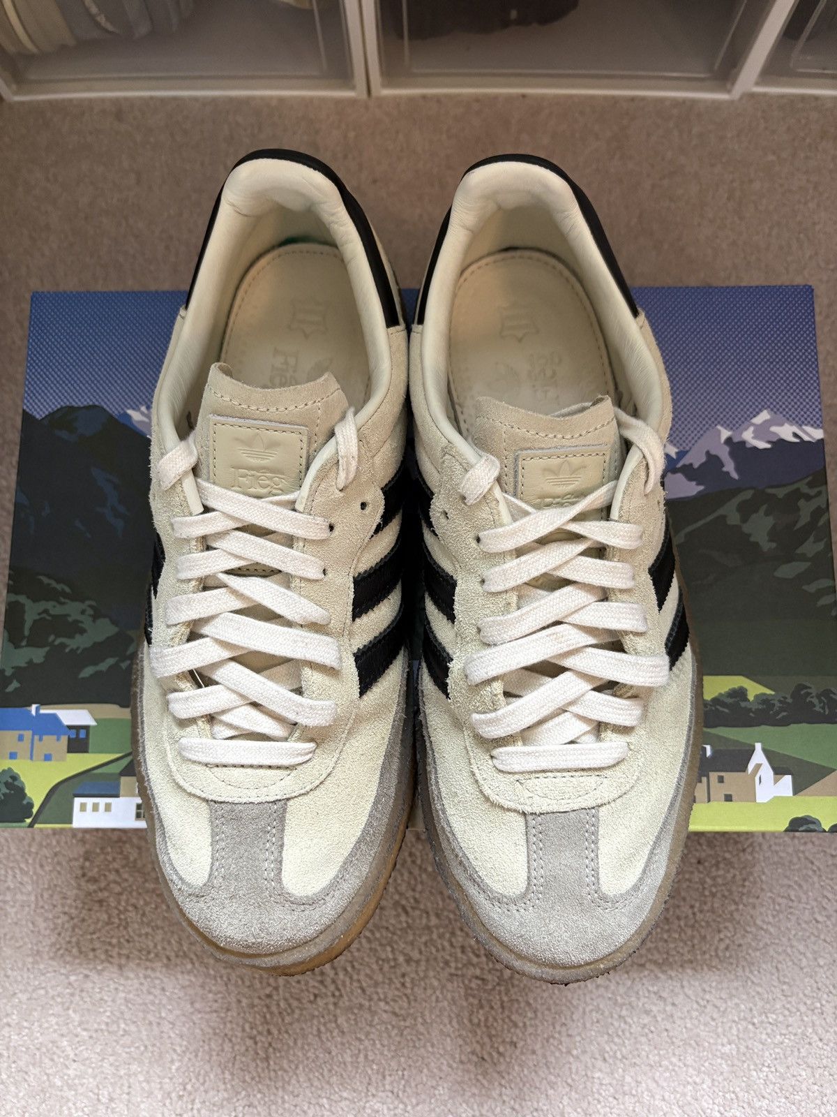 Adidas × Clarks × Ronnie Fieg Adidas x Kith x Clarks 8th Street Samba White Black Size 8.5 Size US 8.5 / EU 41-42 - 4 Thumbnail