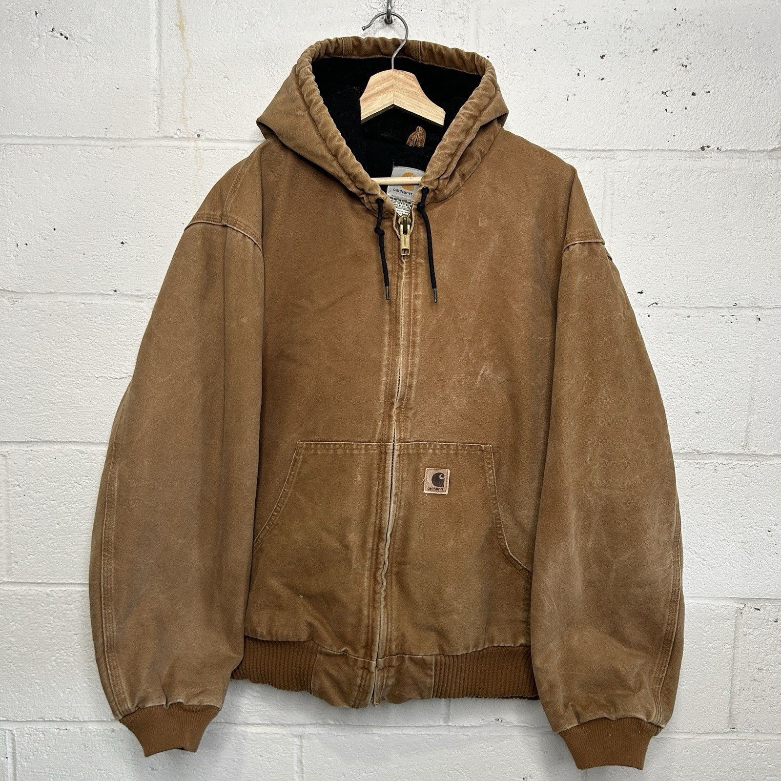 Carhartt Carhartt Hooded Quilt-Lined Active Jacket “Brown” J130-211 Size US XL / EU 56 / 4 - 1 Thumbnail