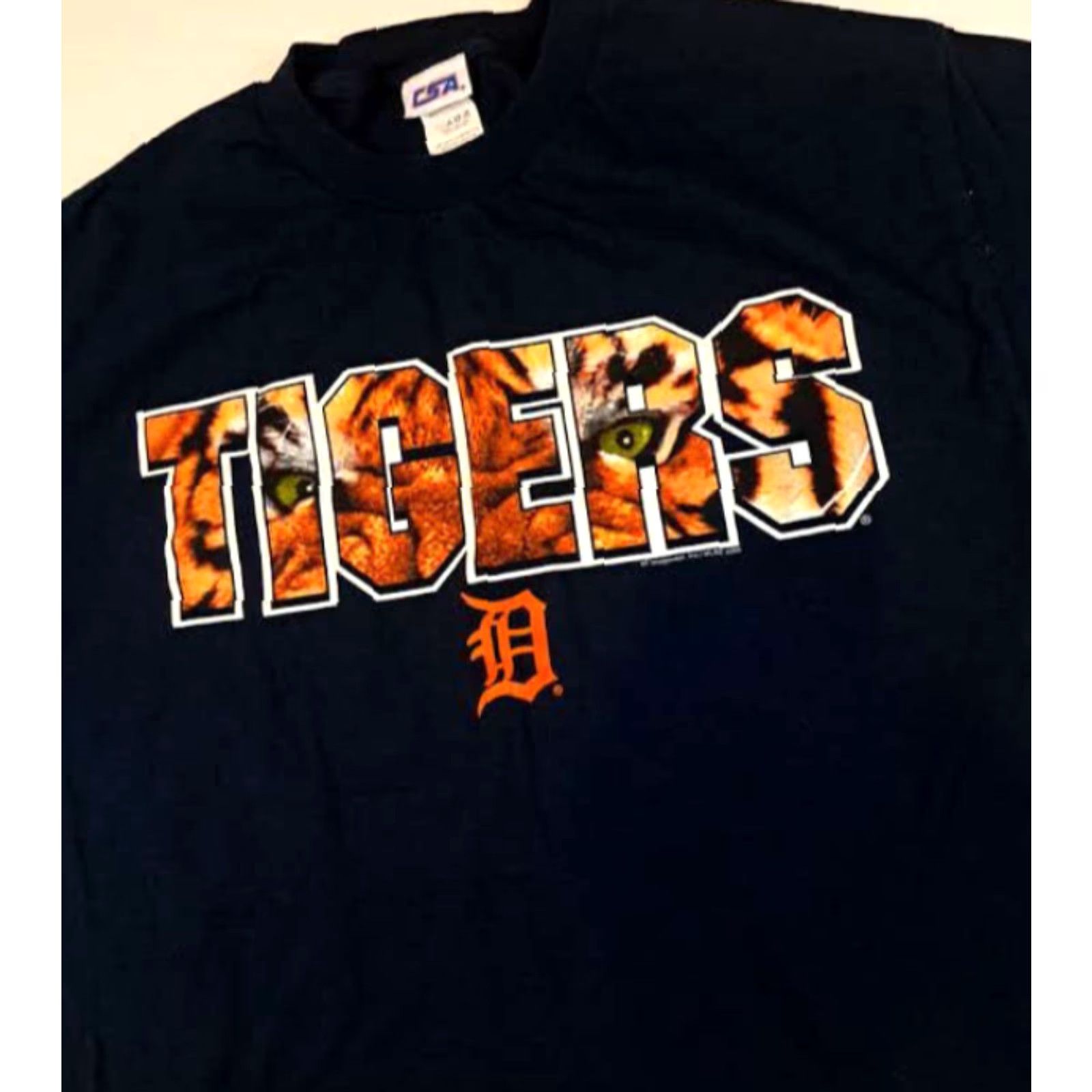Vintage CSA DetroiTigers Baseball T-Shirt L Black Men Short Sleeve Shirt Tigers print Size US L / EU 52-54 / 3 - 2 Thumbnail