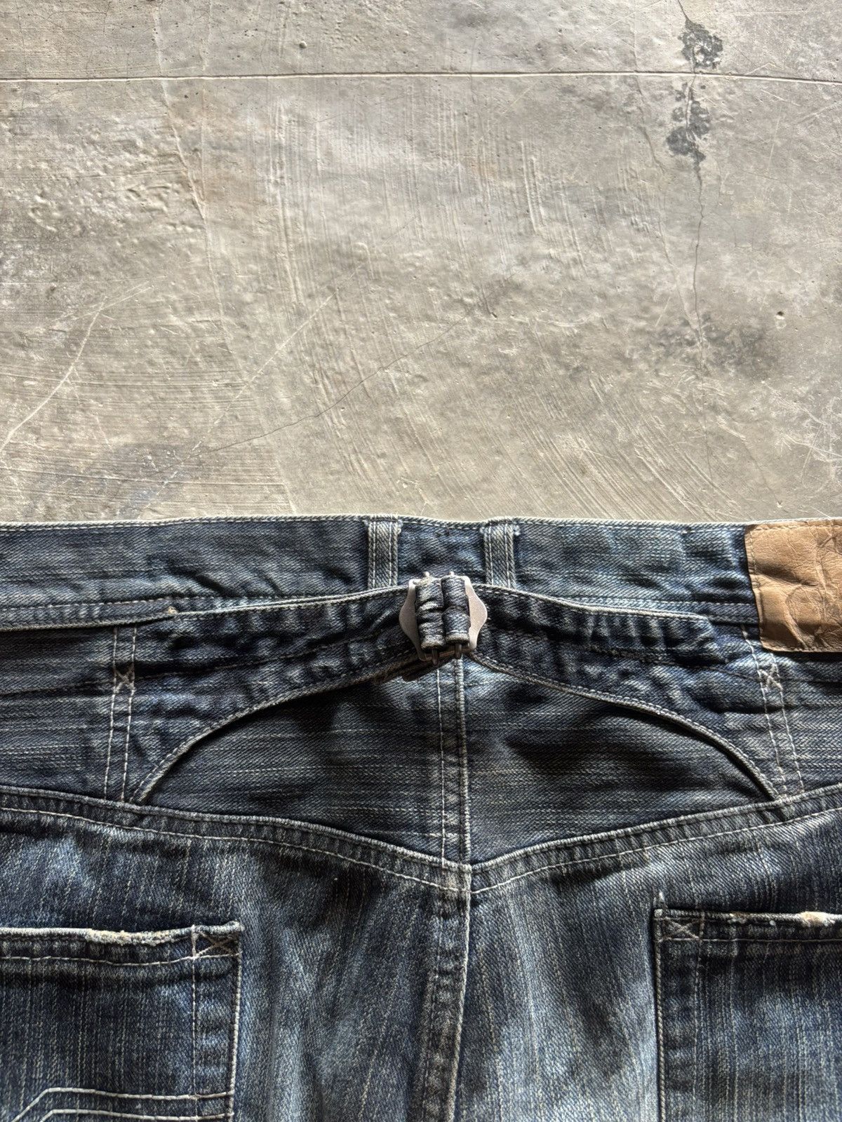 If Six Was Nine DESTROY BABYLON japanese jeans oil muddy rust wash punk goth Size US 34 / EU 50 - 16 Thumbnail