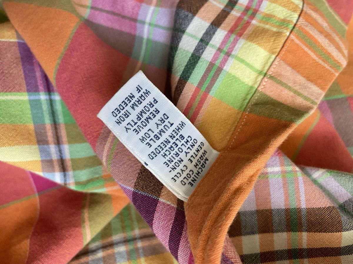 Polo Ralph Lauren Polo Ralph Lauren rainbow Check Vtg Custom Fit SS Shirt PRL Size US M / EU 48-50 / 2 - 5 Thumbnail