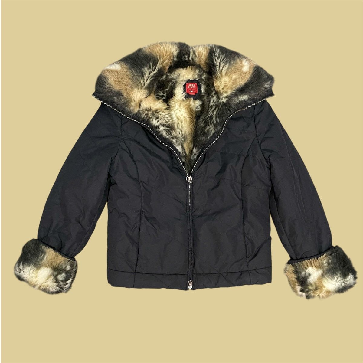 Miss Sixty Miss Sixty Y2K Down Jacket with Fur Collared and sleeves Size M / US 6-8 / IT 42-44 - 3 Thumbnail