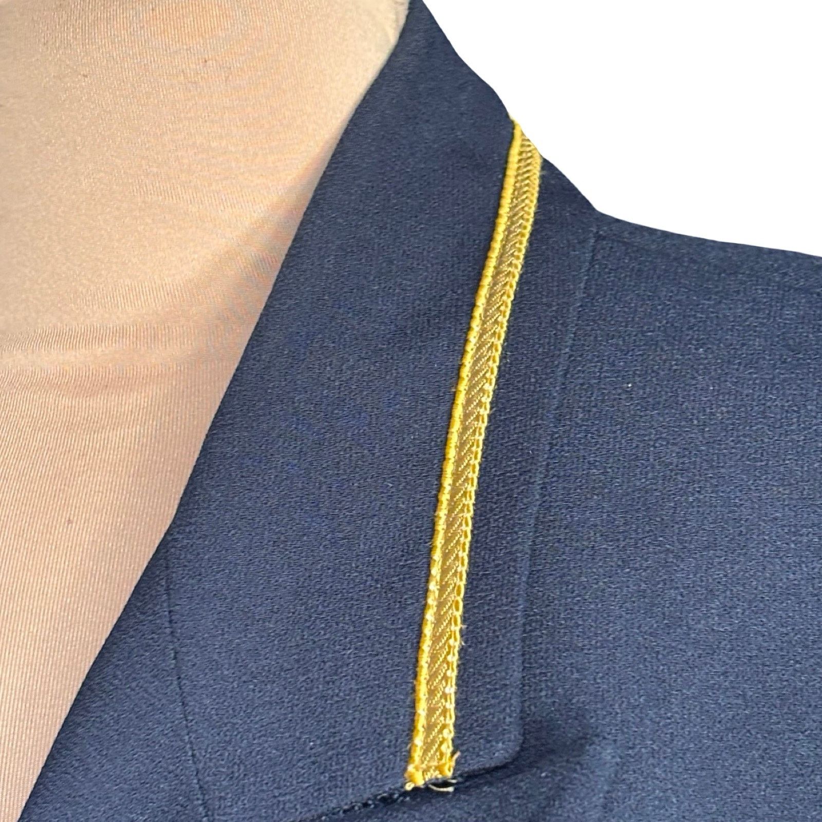 Vintage Vintage Eva Polini Nautical Navy Blazer Gold Buttons Anchor Size XL / US 12-14 / IT 48-50 - 5 Thumbnail
