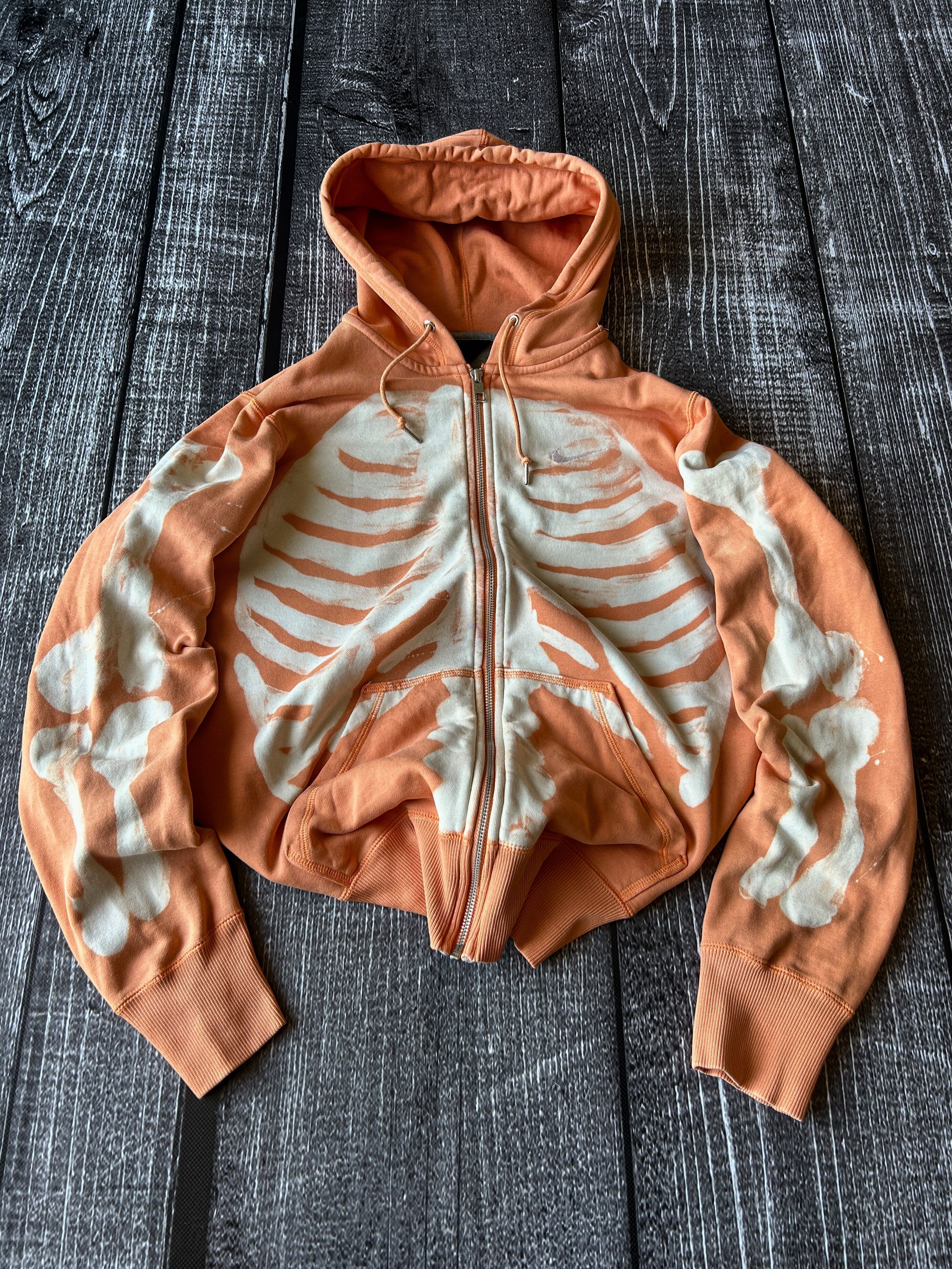 Nike × Vintage Vintage Japanese Kapital Style Nike Skeleton Hoodie 90s Size US L / EU 52-54 / 3 - 1 Thumbnail