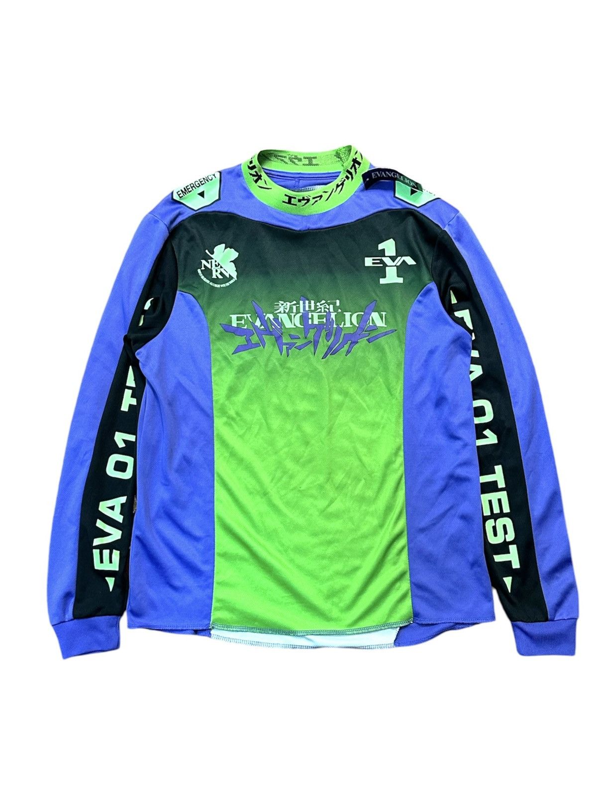 Anime × Japanese Brand 2021 Evagelion Nerv Neon Genesis Ikari Eva 1 L/S Shirt Size US M / EU 48-50 / 2 - 2 Thumbnail