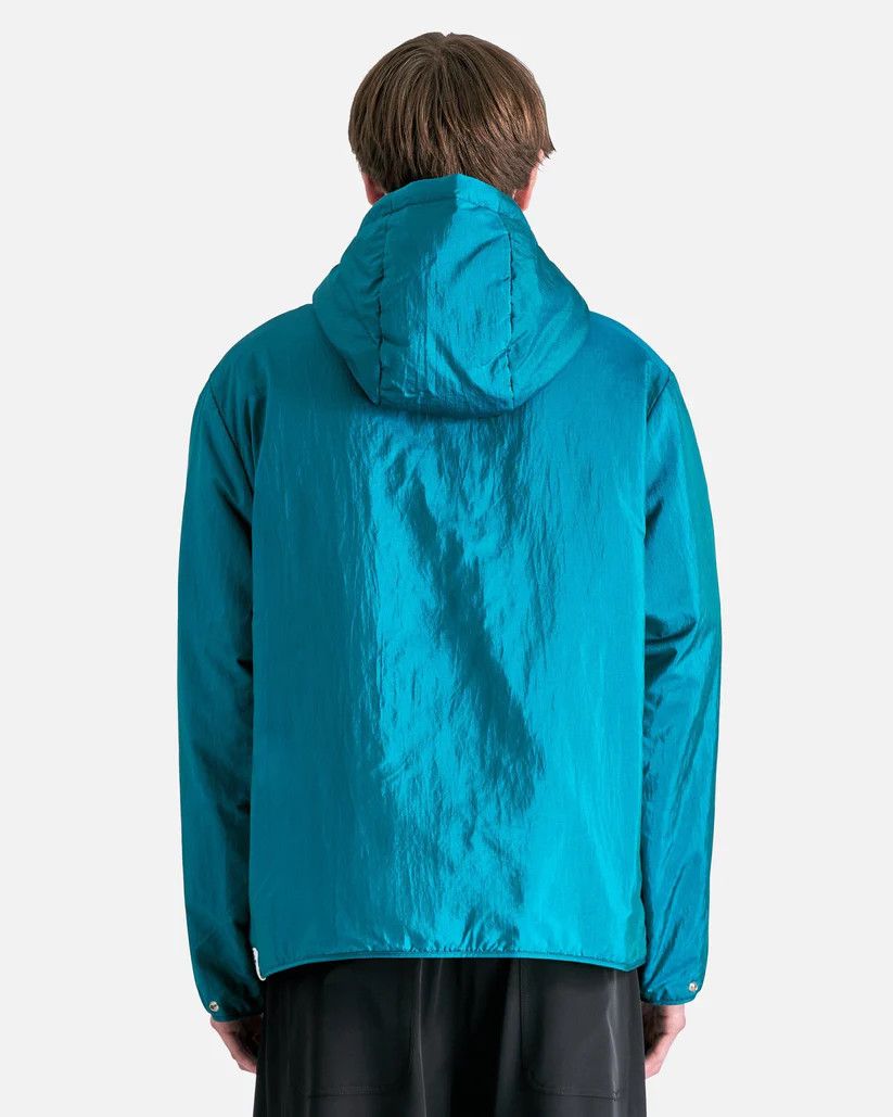 Jil Sander o1s1v1r1oon0925 Nylon Canvas Padded Blouson in Teal Blue Size US XL / EU 56 / 4 - 3 Thumbnail