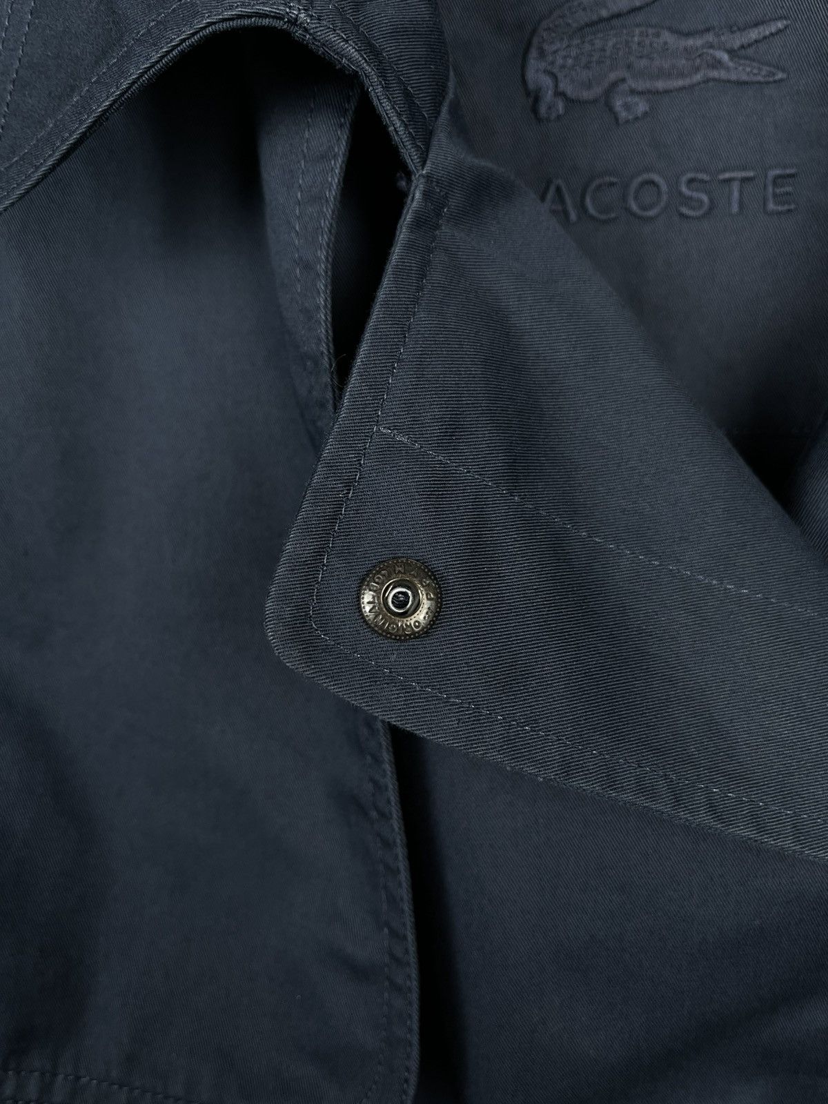 Lacoste Vintage Lacoste Dark Blue Casual Luxury Trench Coat Women’s Size L / US 10 / IT 46 - 12 Thumbnail