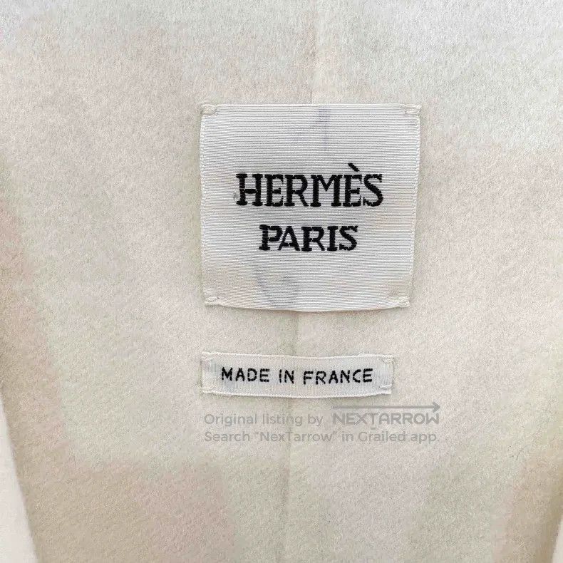 Hermes Hermes Cashmere Double Faced Shawl Collar Medium Length Co Size XS / US 0-2 / IT 36-38 - 3 Thumbnail