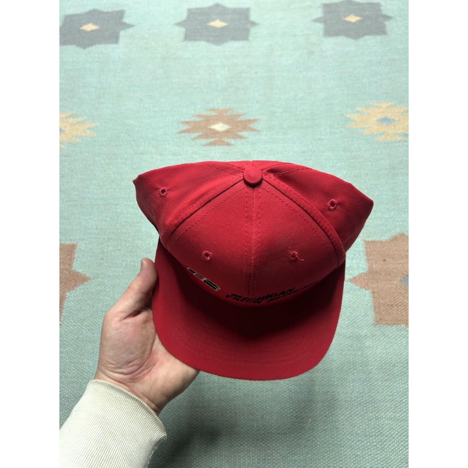 Vintage VINTAGE SnapBack hat cap Michigan Farm Bureau red Embroidered adjustable Men Cap Size ONE SIZE - 3 Thumbnail