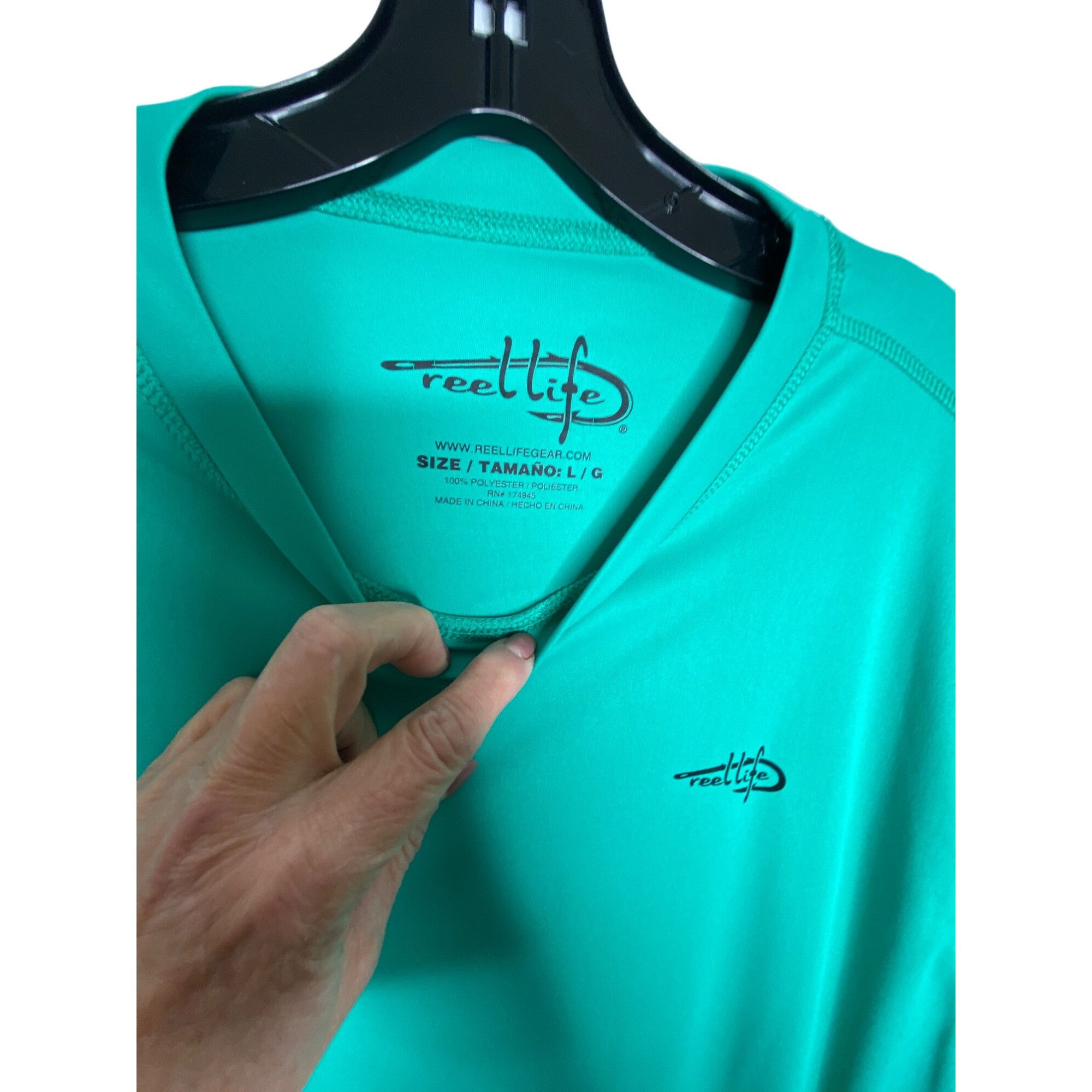 Other REEL LIFE SUN & WATER MEN'S SUN DEFENDER MEN'S UV TEE SHIRT Size US L / EU 52-54 / 3 - 4 Thumbnail