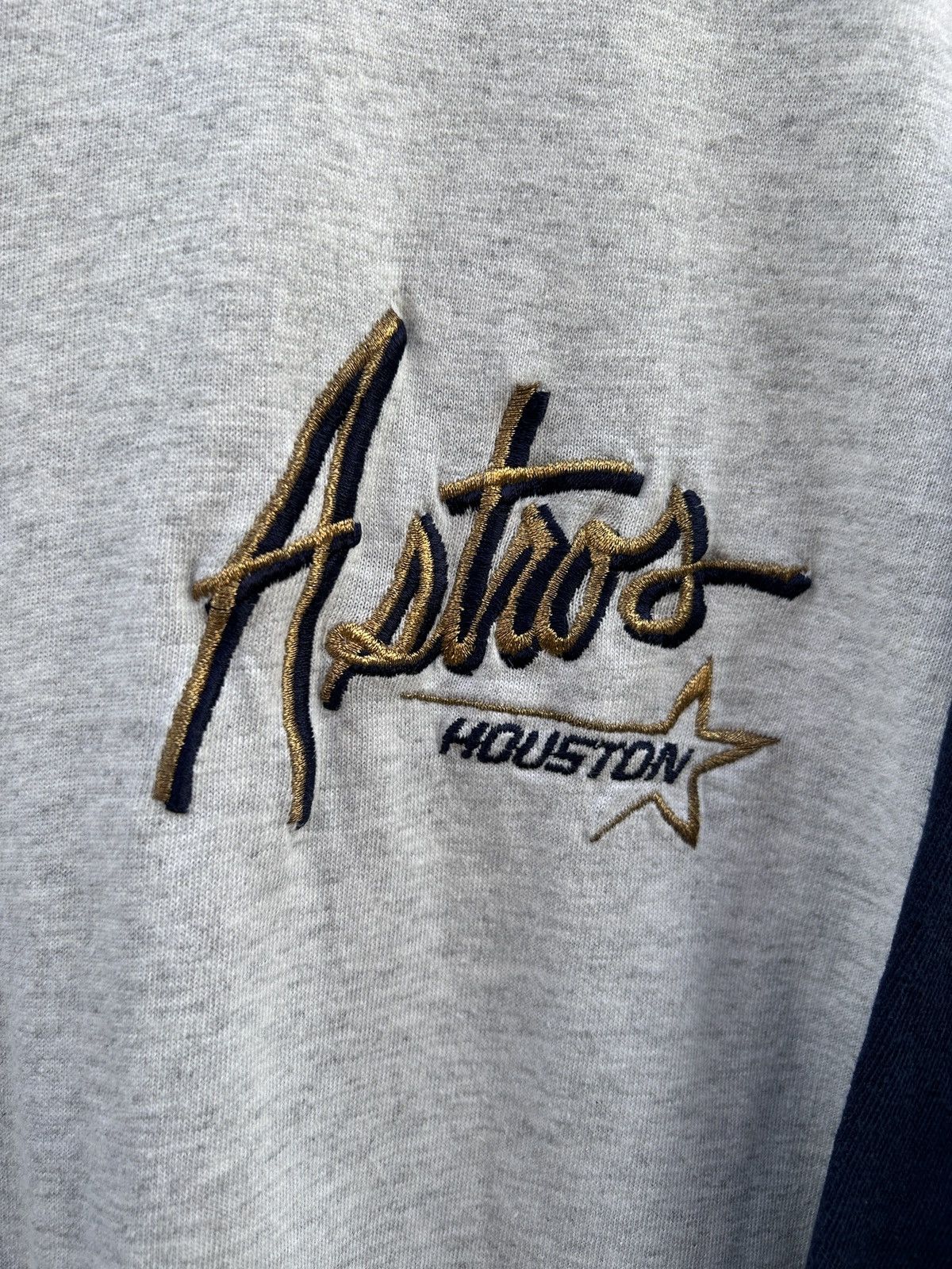MLB 90s Vintage Crable Houston Astros MLB Single Stitch T-Shirt Size US L / EU 52-54 / 3 - 3 Thumbnail