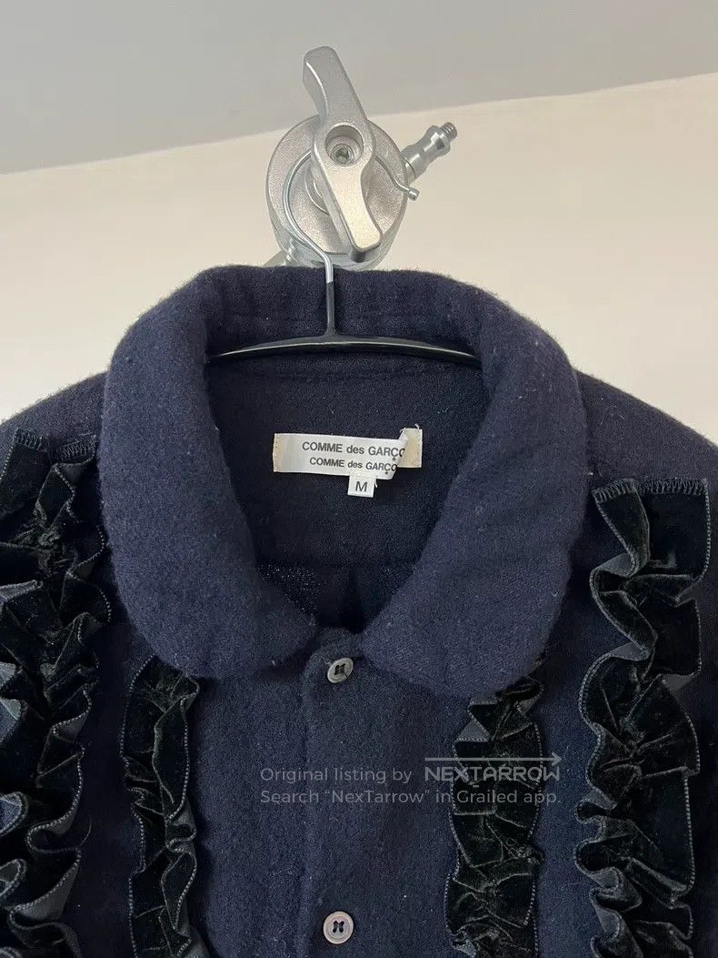 Comme des Garcons Comme Des Garcons Embroidered peter pan collar wool jacket Size M / US 6-8 / IT 42-44 - 3 Thumbnail