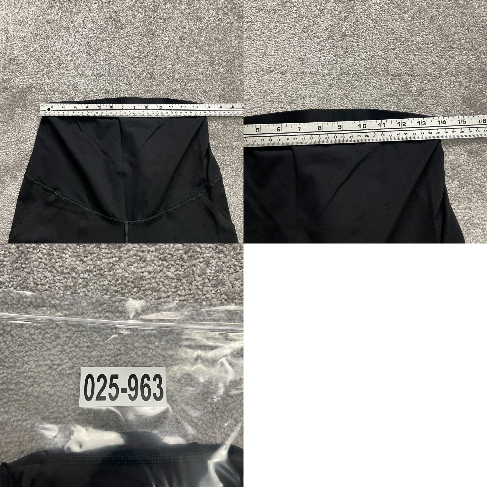Vintage Unbranded Cropped Leggings Womens Large Black High Rise Pockets Active 28x26 Adult Women Black 90s? Size 36" / US 14 / IT 50 - 8 Thumbnail