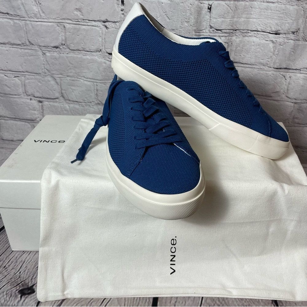 Vince New Vince Farrell Low-Top Blue White Sneakers Size 41 US 8 Size US 8 / EU 41 - 5 Thumbnail