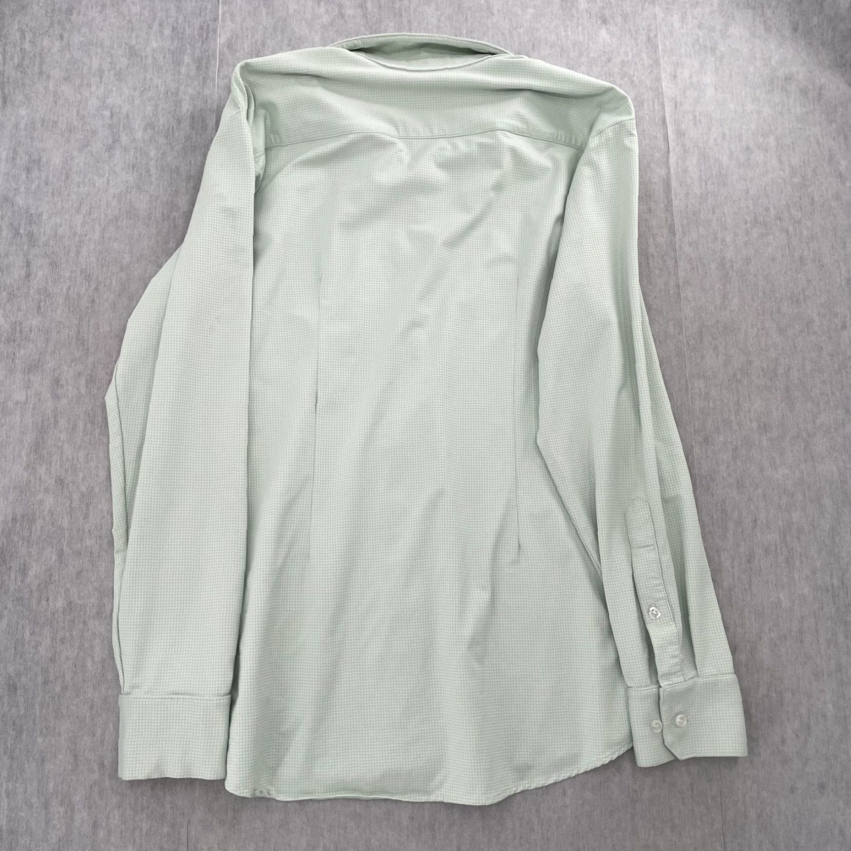 Mizzen+Main Mizzen+Main Shirt Adult XL Mint Green Button-Up Stretch Trim Fit American Made Size US XL / EU 56 / 4 - 4 Thumbnail