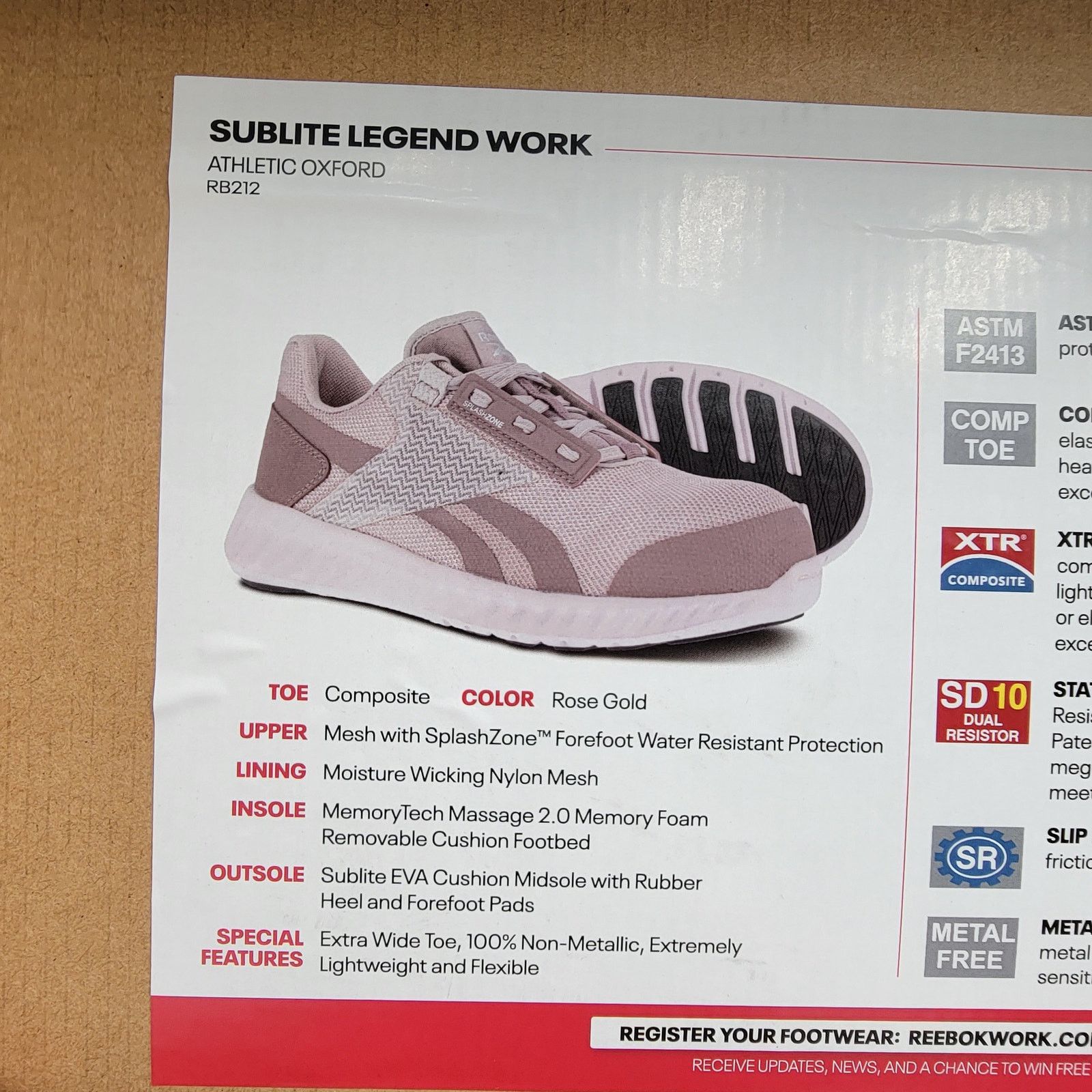 Reebok Reebok Sublite Legend CT Athletic Work Shoe Rose Wm Sz 5.5M Size US 5.5 / IT 35.5 - 10 Thumbnail