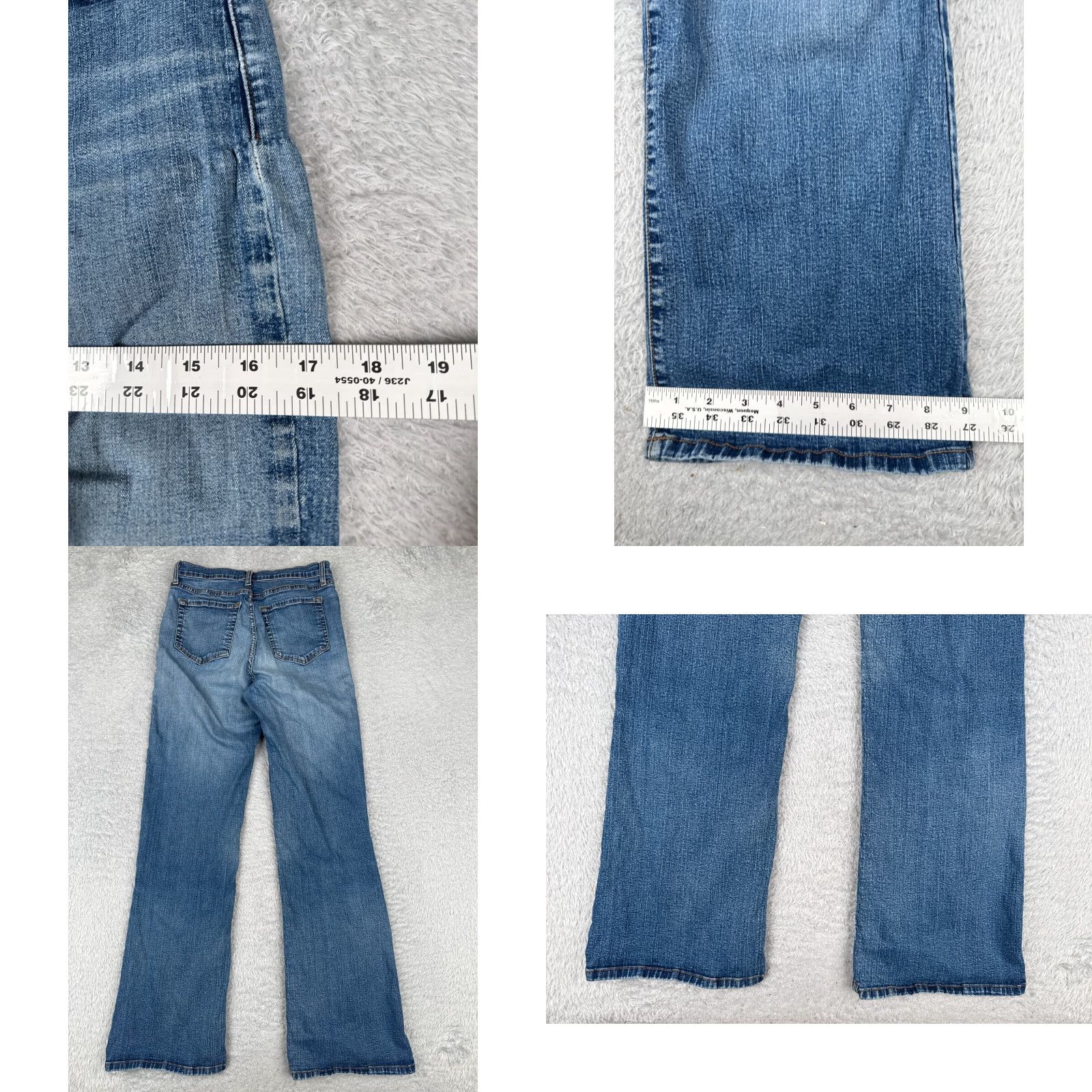 Vintage Diane Gilman Jeans Womens 6 Blue Denim Flared Mid Rise 26x31 Jeans Denim 5-Pocket Size 28" / US 6 / IT 42 - 9 Thumbnail