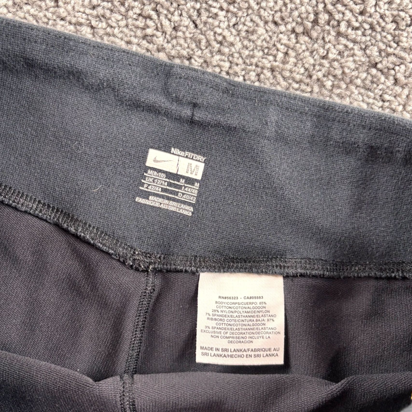 Nike Nike Pants Women M Black Yellow Flared Athletic Pull On Jogger Activewear Casual Slimming Pockets Zip Size 30" / US 8 / IT 44 - 3 Thumbnail