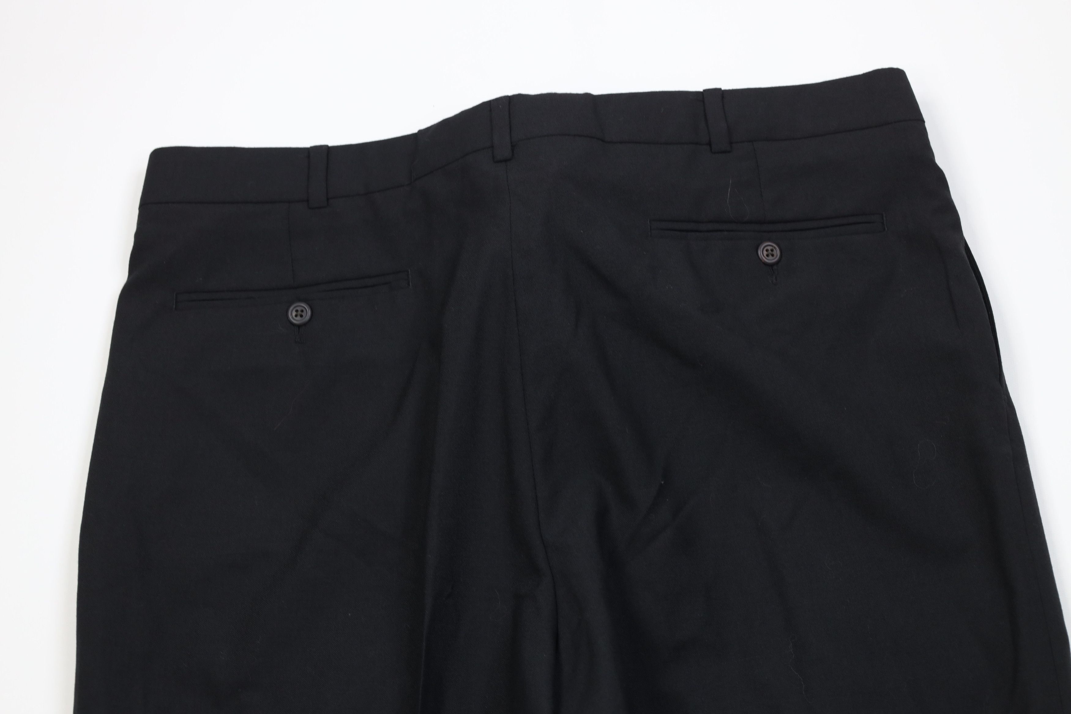 Lands' End Vintage 90s Lands End Wide Leg Chino Pants Trousers Black Size US 38 / EU 54 - 9 Thumbnail