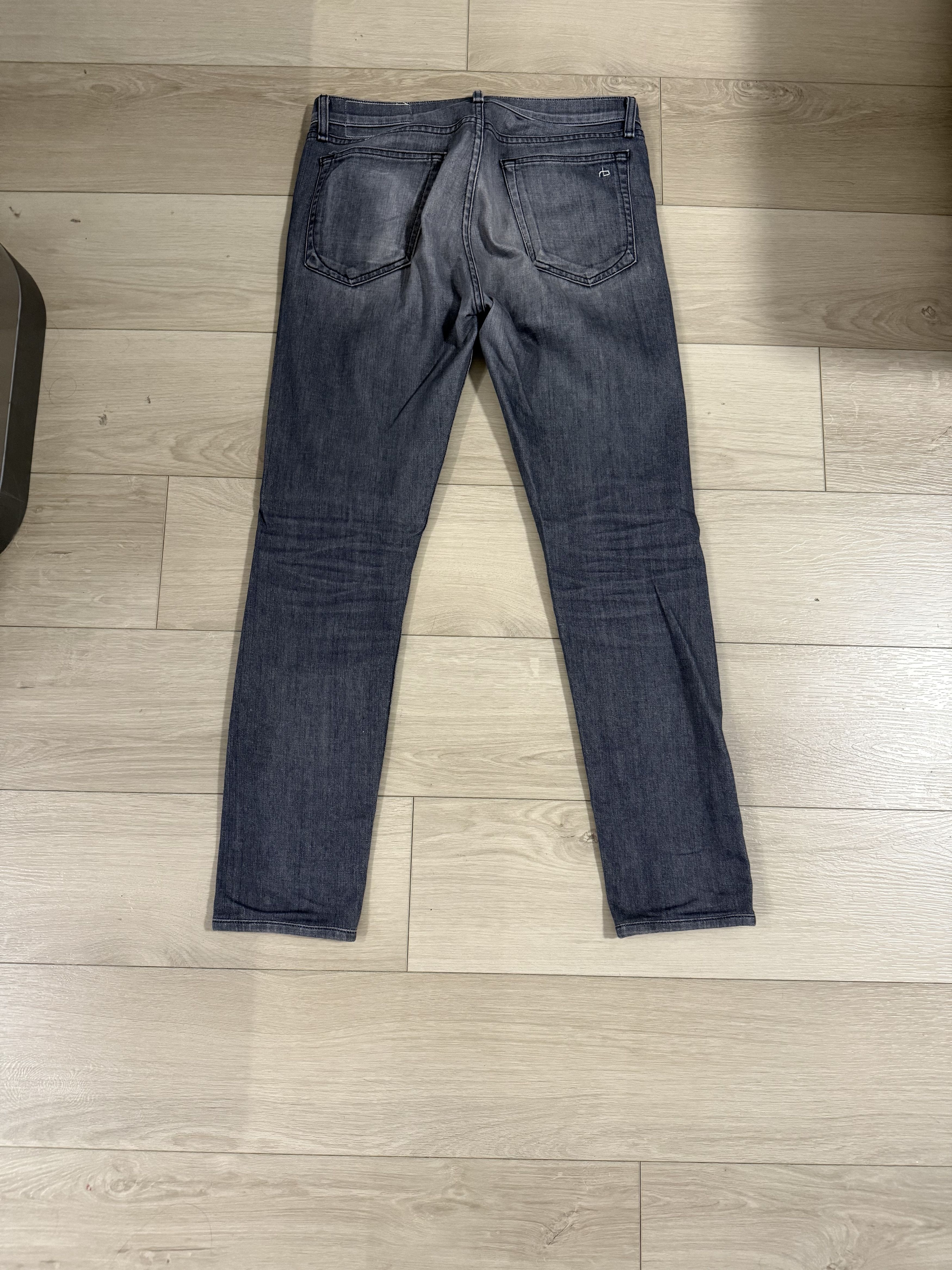 Rag & Bone Rag & Bone Dark Gray Jeans - 30/32 Fit 2 Slim Size US 30 / EU 46 - 2 Thumbnail