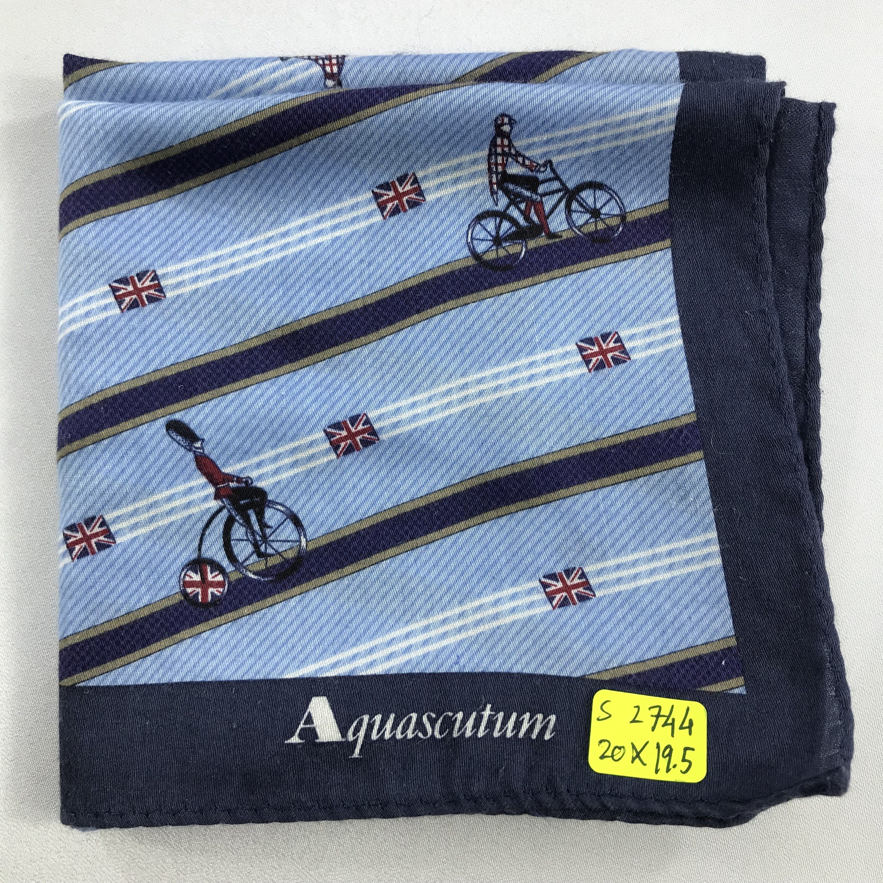 Aquascutum × Vintage Aquascutum Bandana / Handkerchief / Neckerchief - S2744A Size ONE SIZE - 5 Thumbnail
