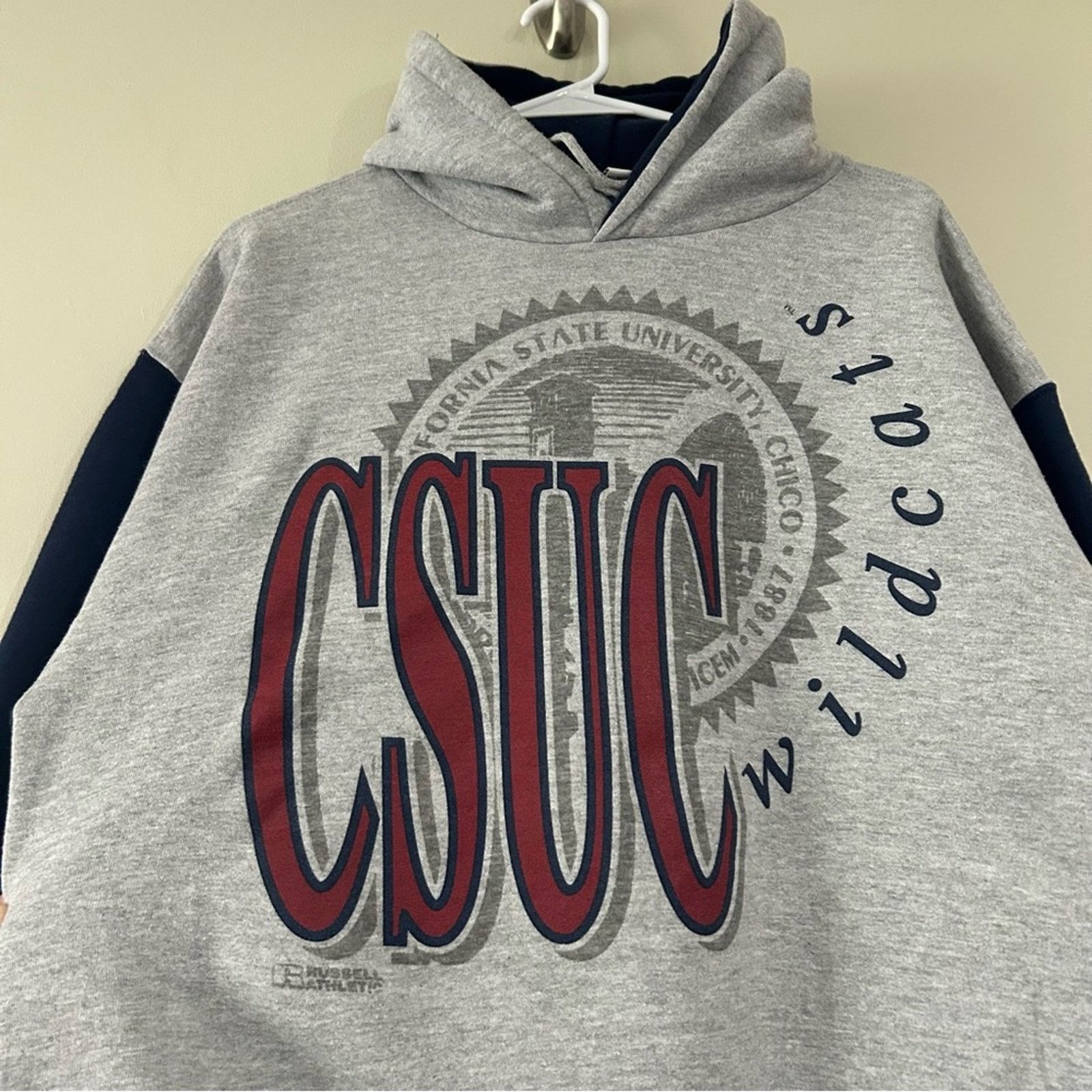 Russell Athletic Vintage California State University Chico Wildcats Hoodie Size US XL / EU 56 / 4 - 2 Thumbnail