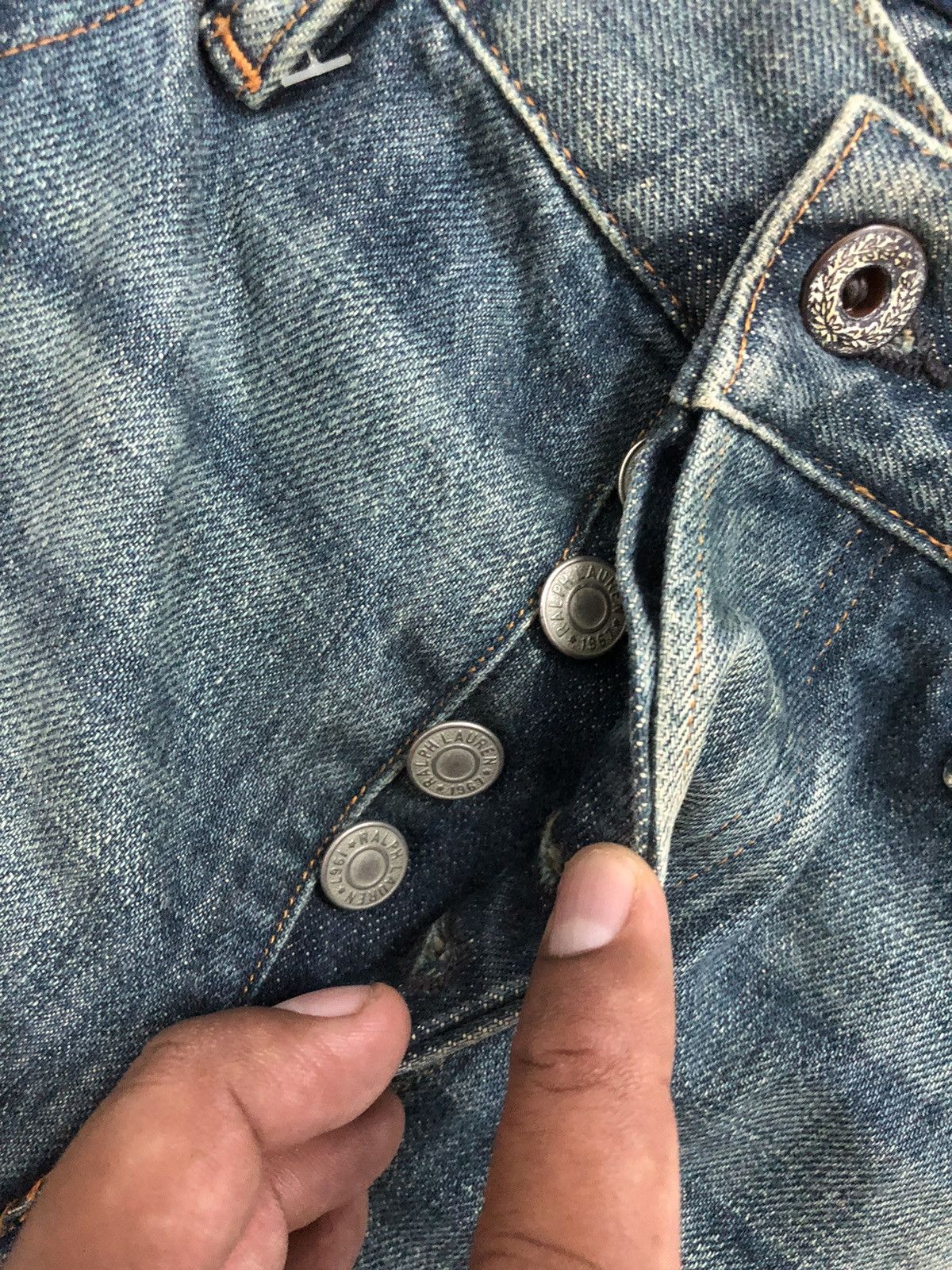 Ralph Lauren × Vintage ❗️LAST CALL ❗️Vintage Distressed Ralph Lauren denim w34/35 Size US 34 / EU 50 - 7 Thumbnail