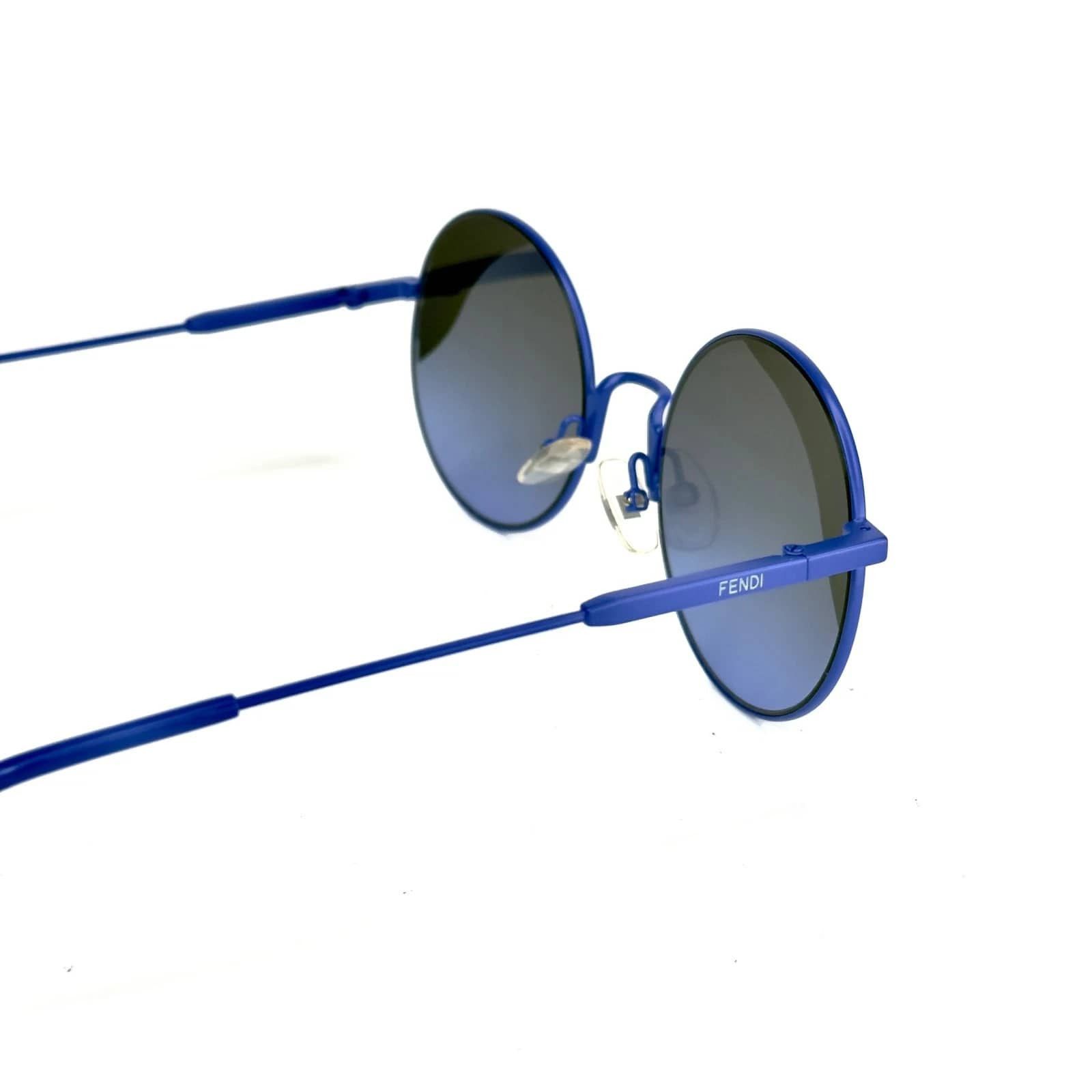 Fendi FENDI FF0248S 0248 Waves Blue Green Mirrored Sunglasses Size ONE SIZE - 3 Thumbnail